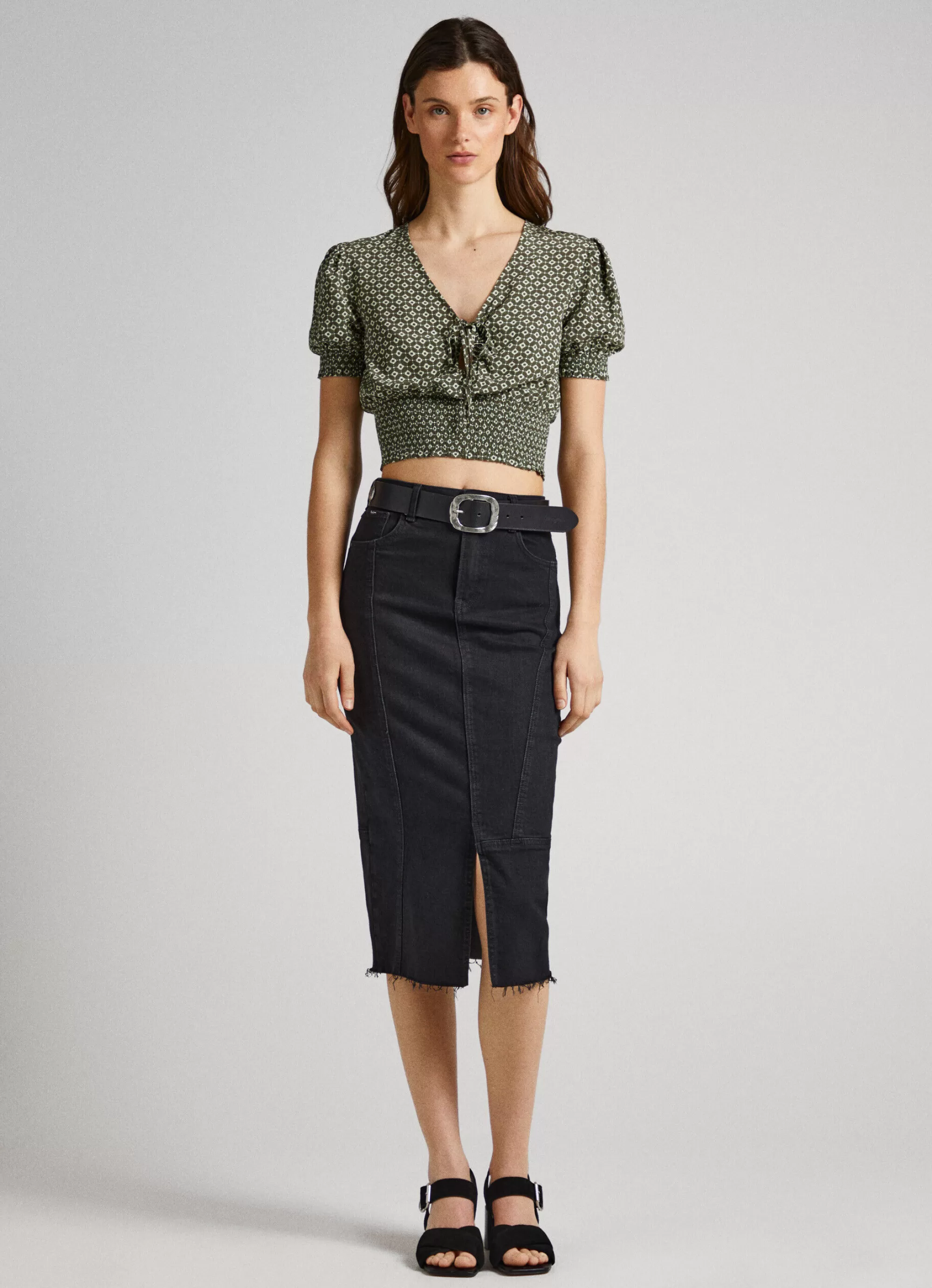 Mulher Pepe Jeans Camisas E Blusas>Blusa Estampado Geometrico