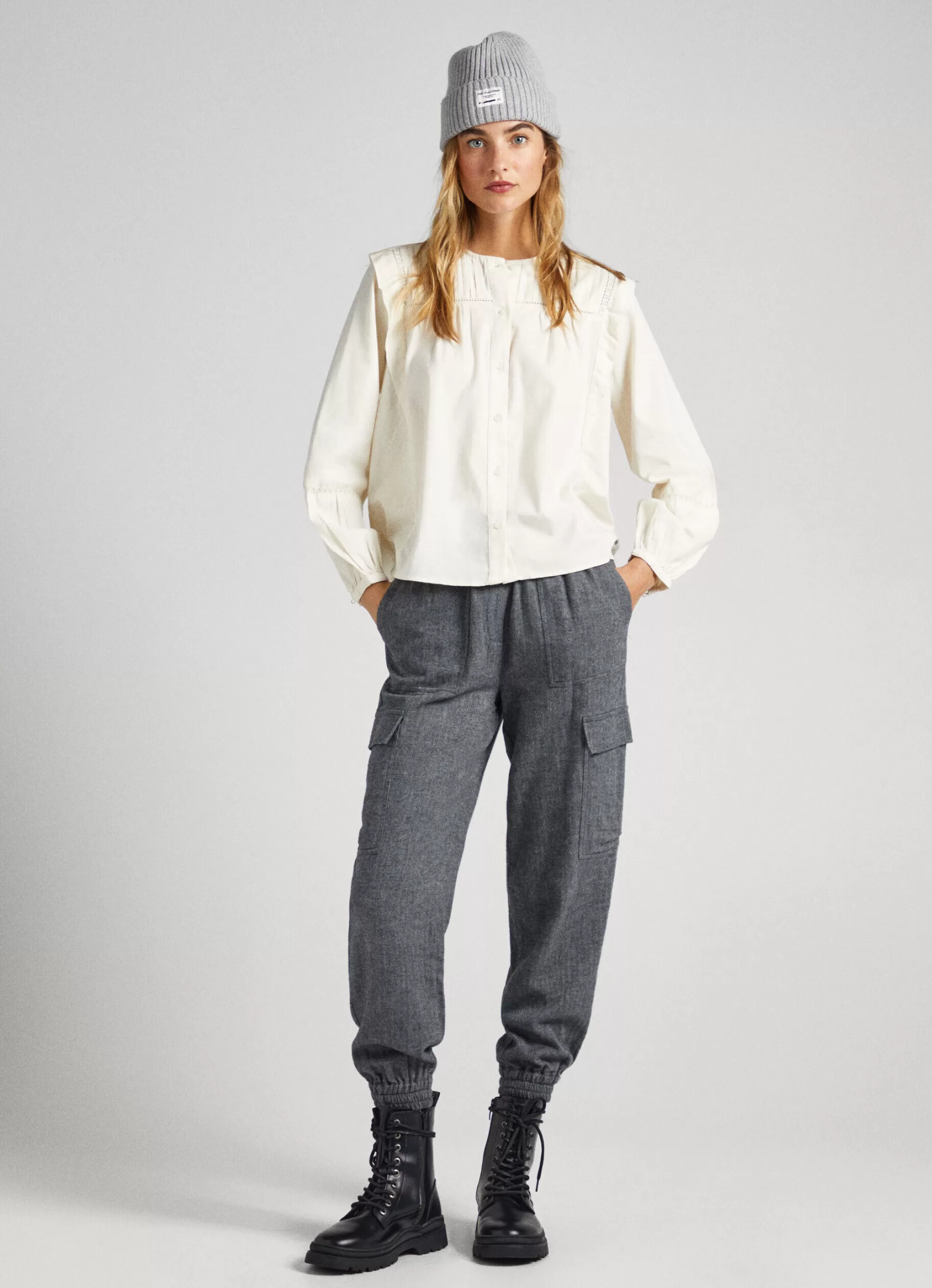 Mulher Pepe Jeans Camisas E Blusas>Blusa Sarja Algodao