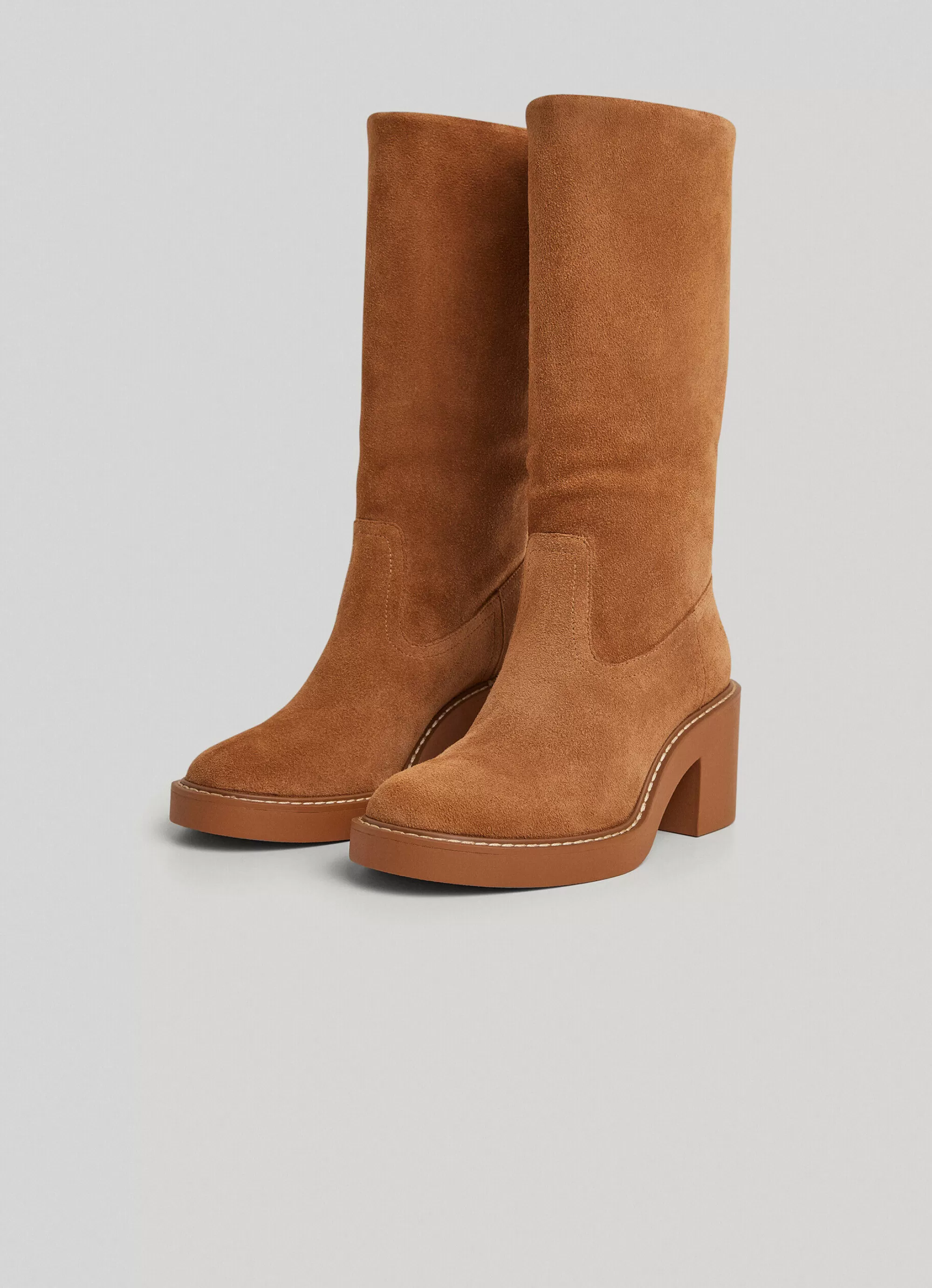 Mulher Pepe Jeans Botas E Sapatos>Botas De Cano Alto De Camurca