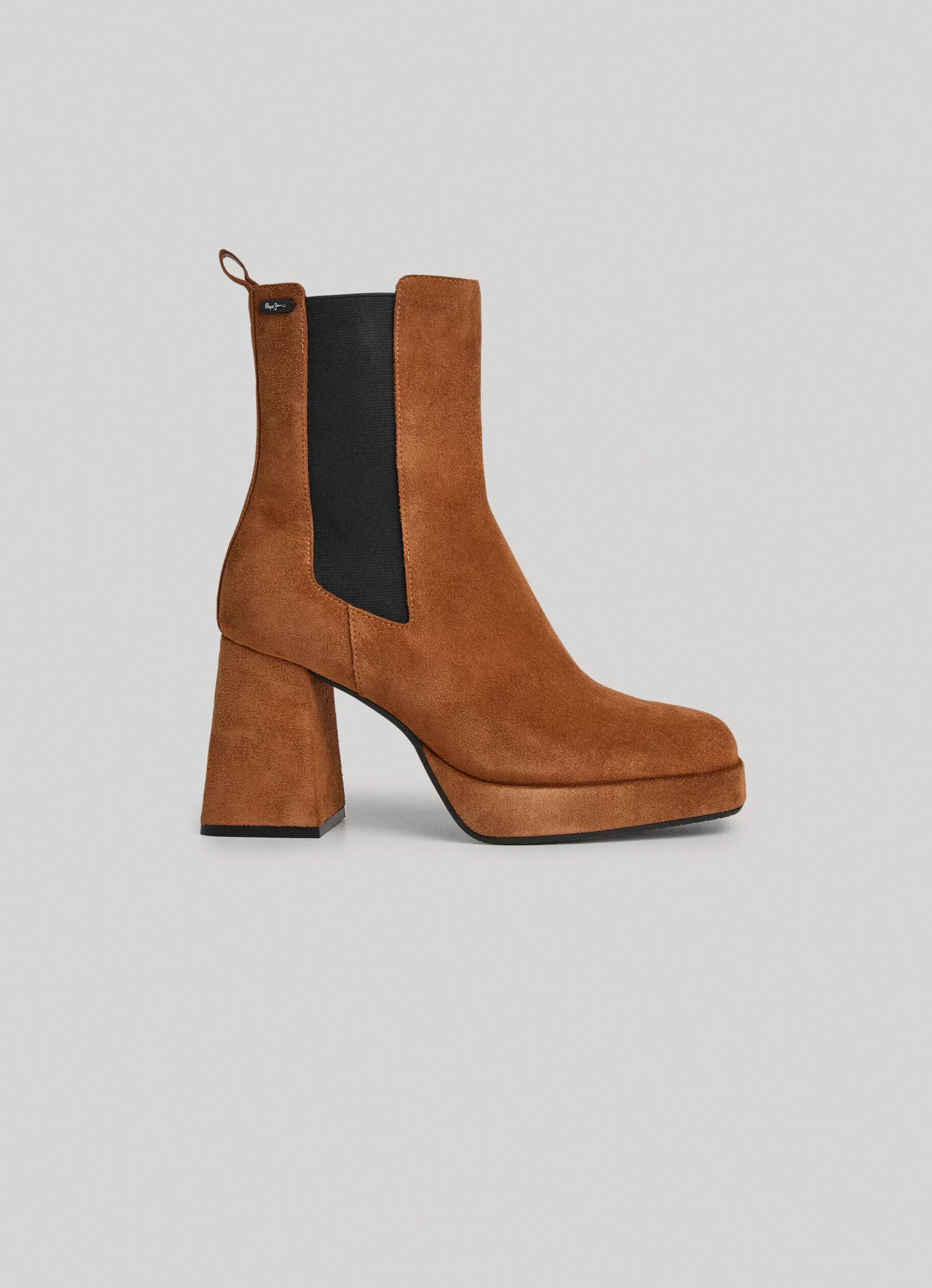 Mulher Pepe Jeans Botas E Sapatos>Botima De Camurca Plataforma