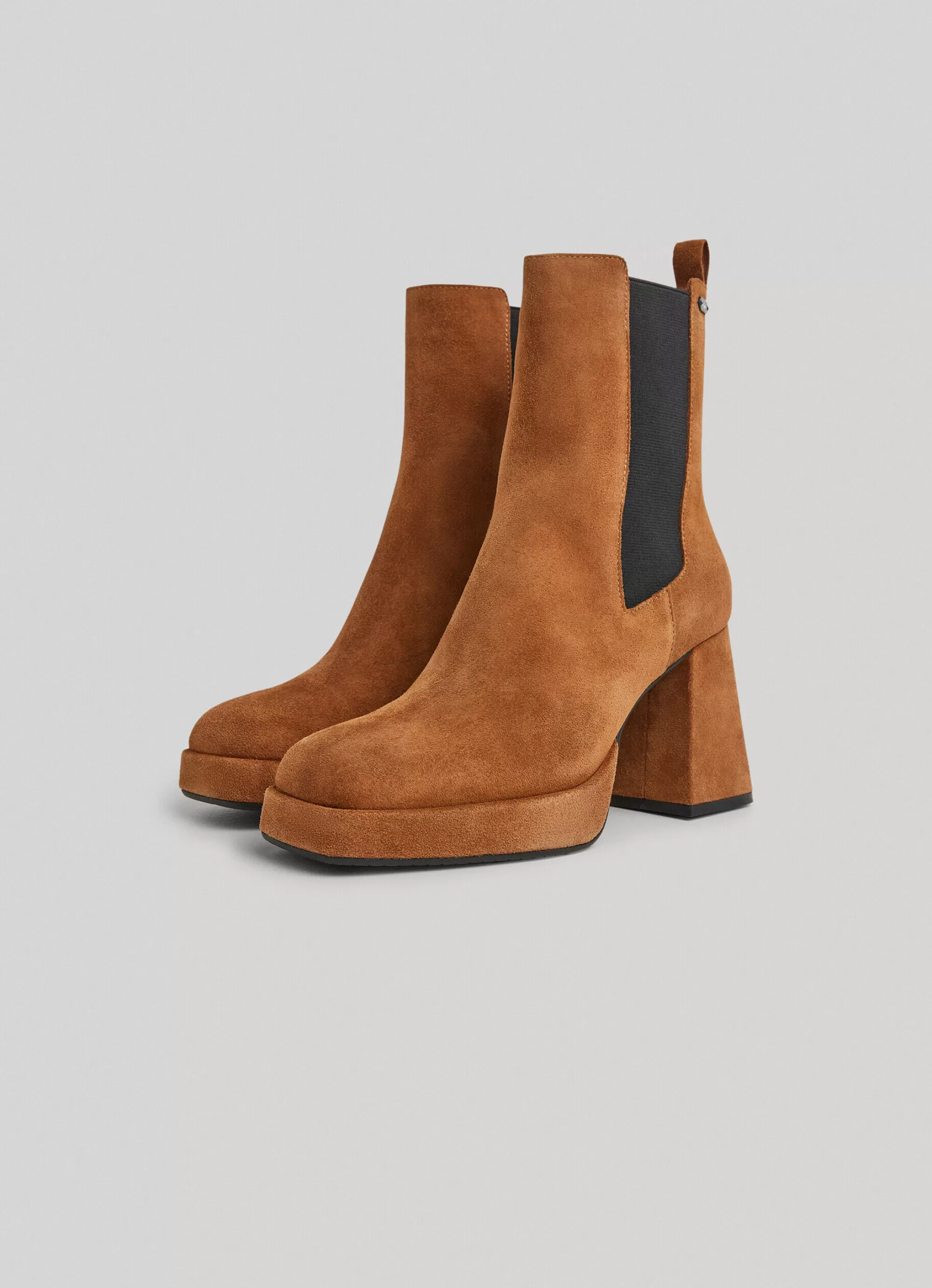 Mulher Pepe Jeans Botas E Sapatos>Botima De Camurca Plataforma