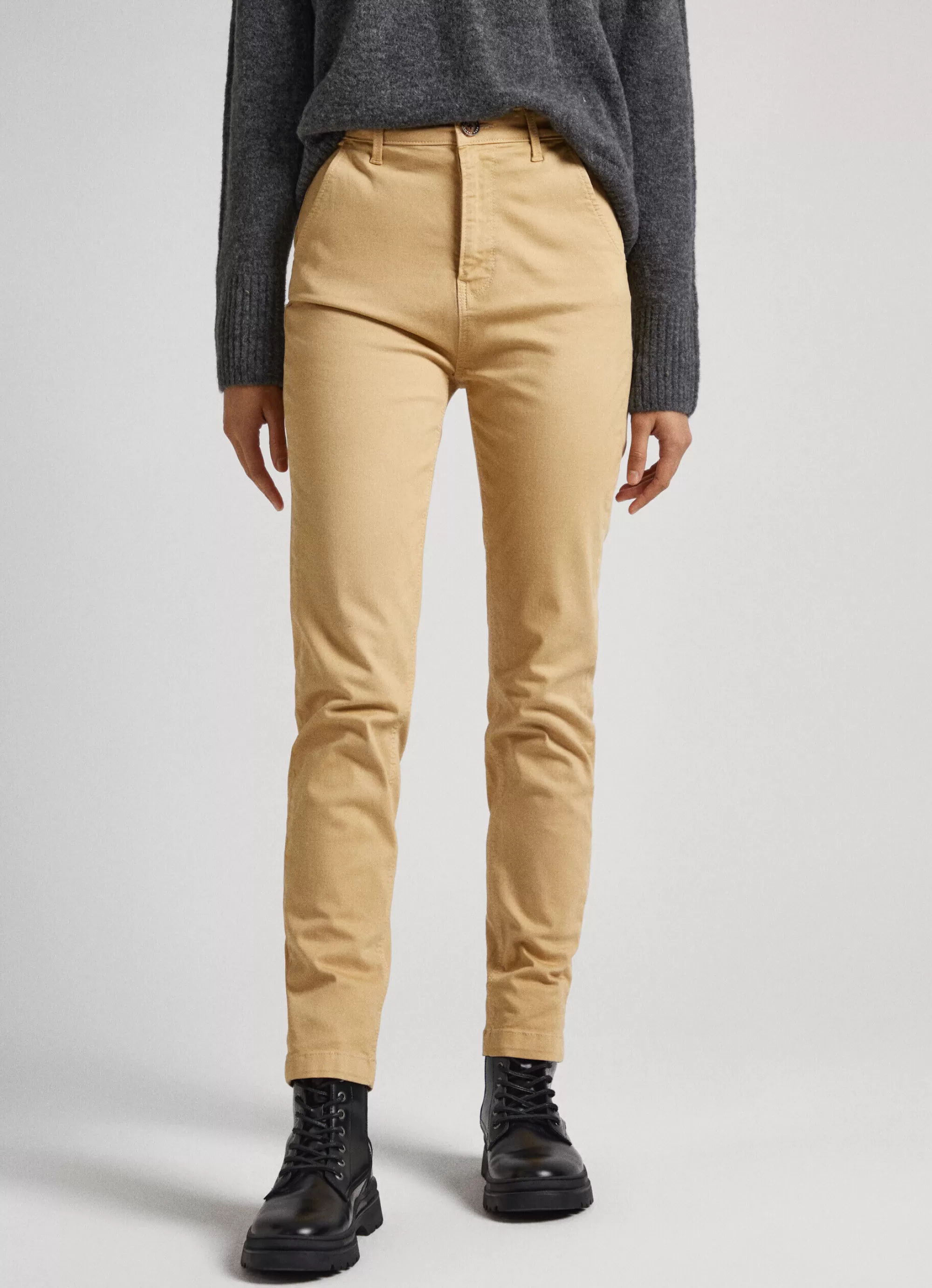 Mulher Pepe Jeans Calças>Calças Chino Regular Fit
