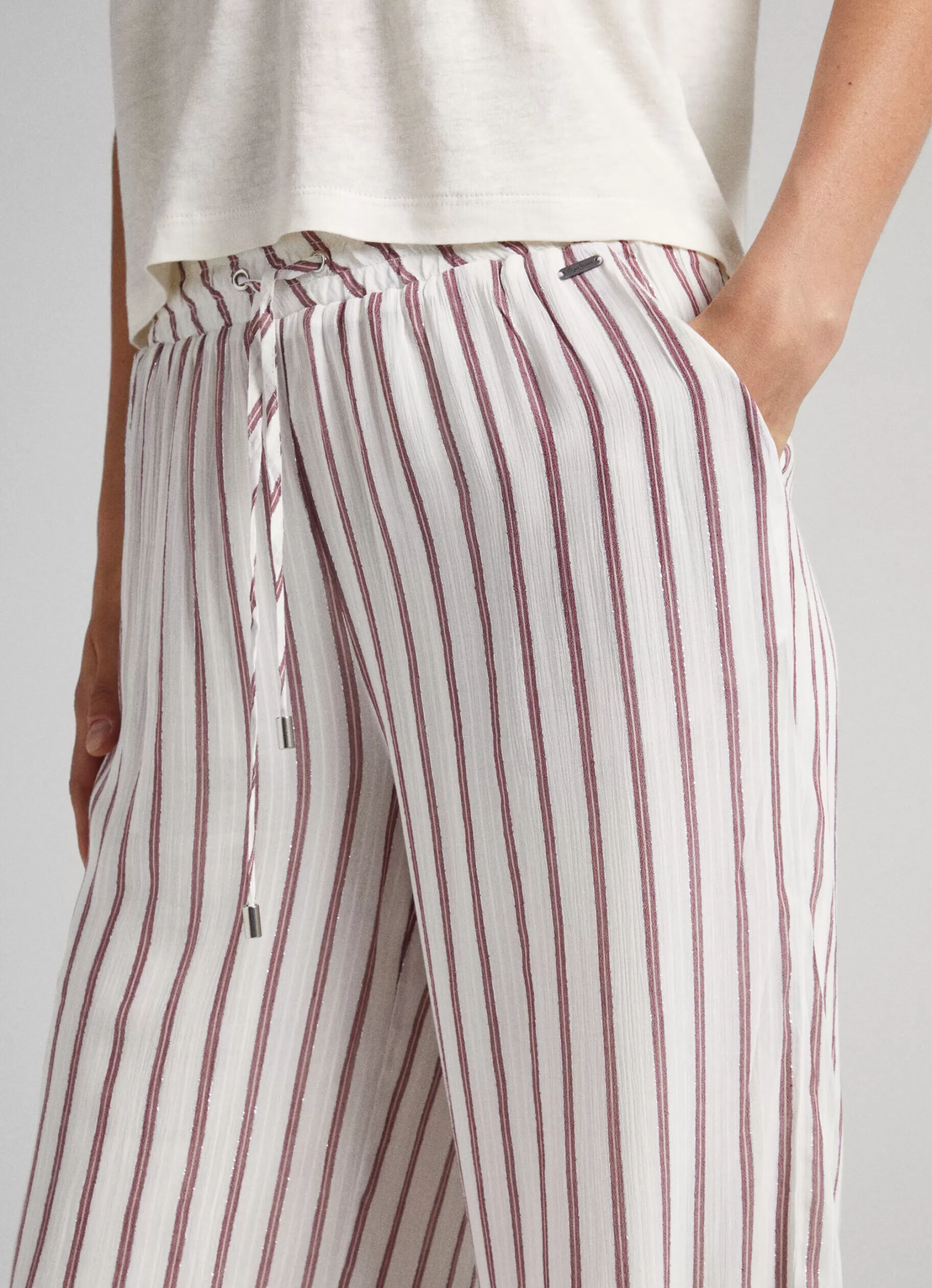 Mulher Pepe Jeans Calças>Calças De Pijama As Riscas