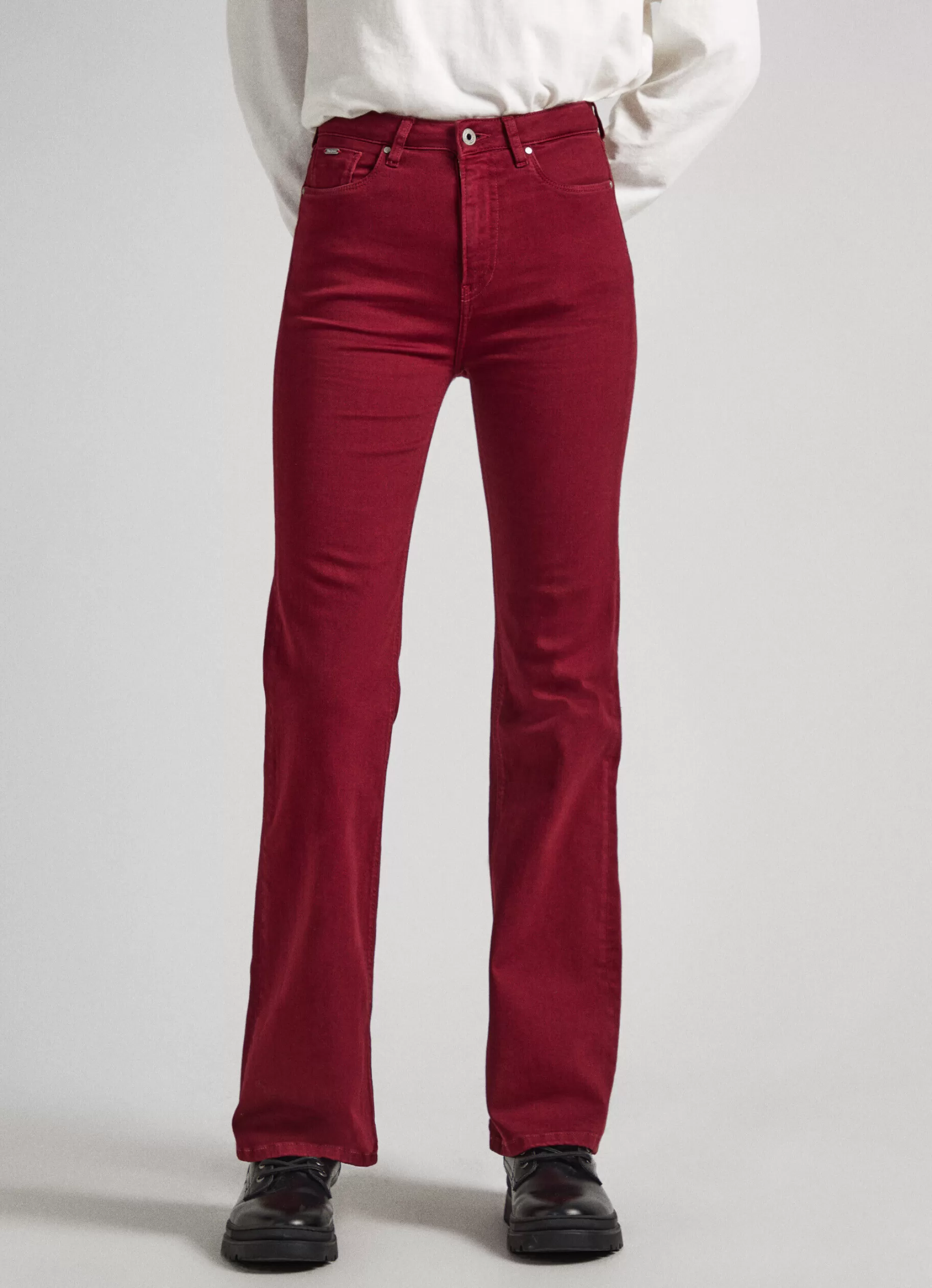 Mulher Pepe Jeans Calças>Calças Flare-Fit De 5 Bolsos