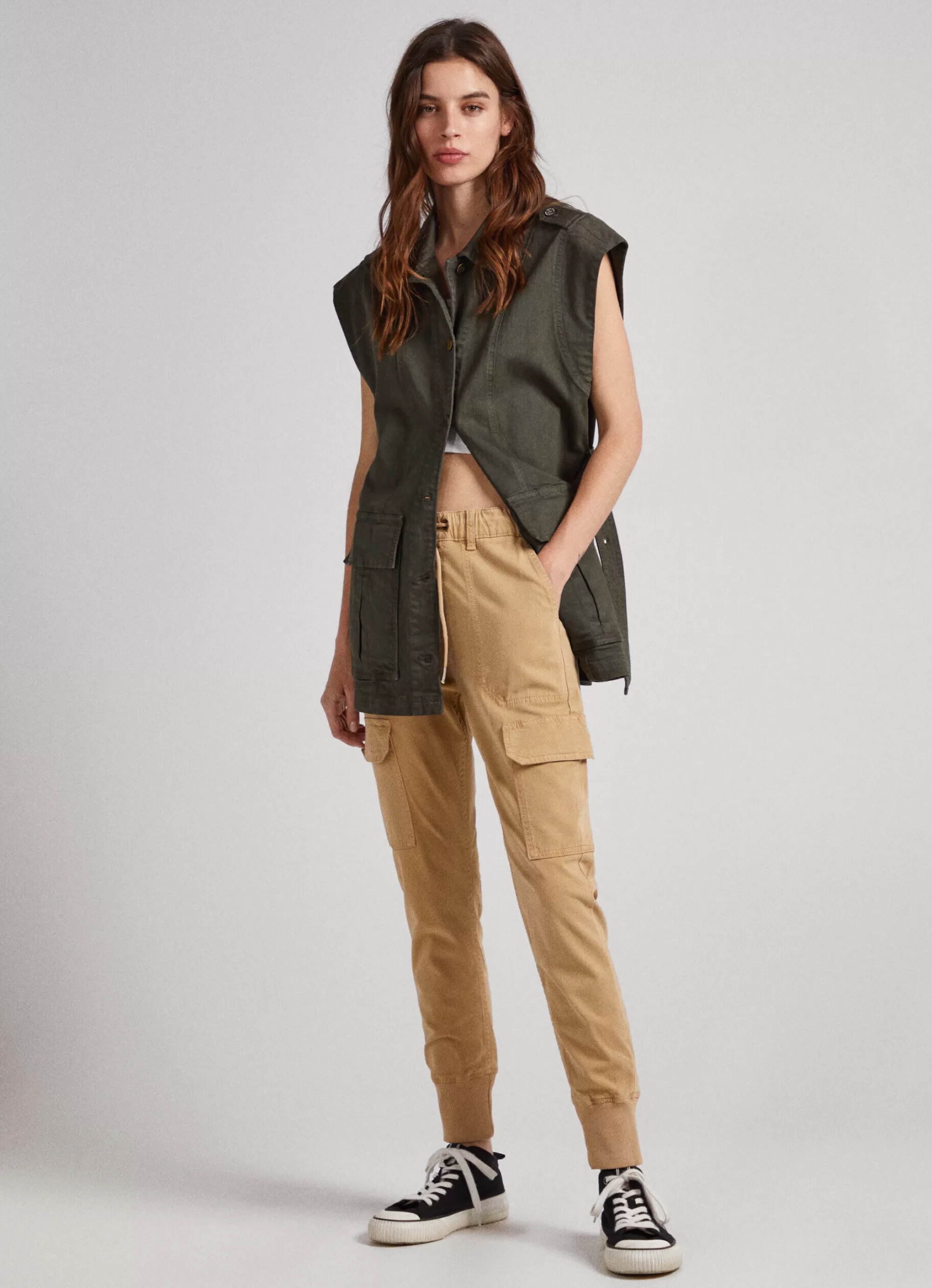 Mulher Pepe Jeans Calças>Calças Jogger Relaxed Fit