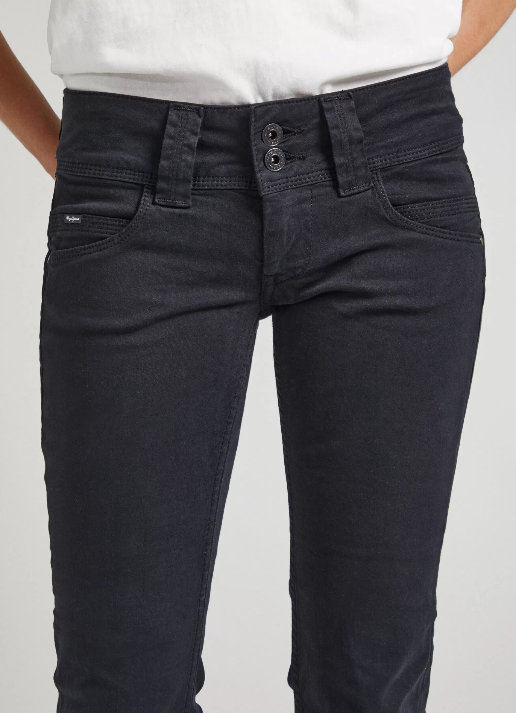 Mulher Pepe Jeans Calças>Calças Straight Fit Com 5 Bolsos