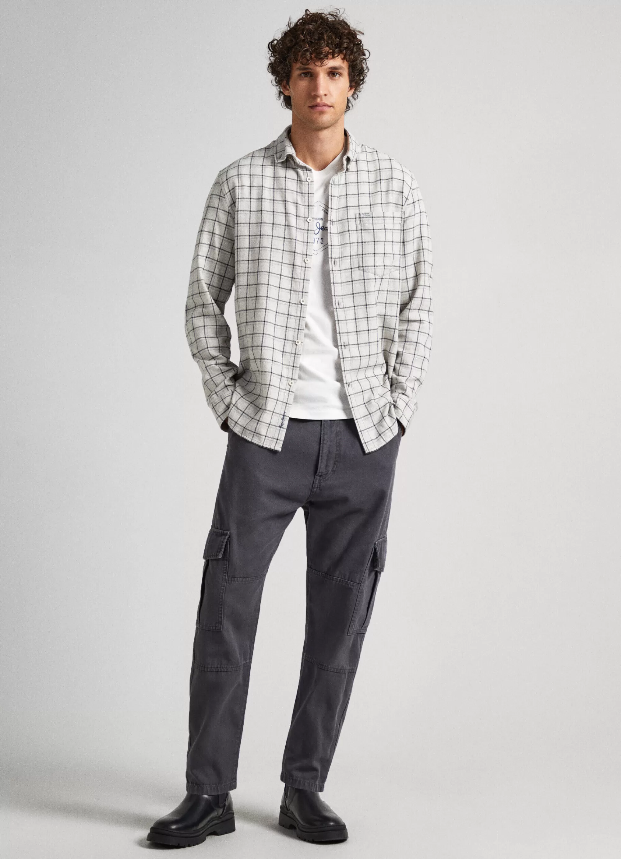 Homem Pepe Jeans Camisas>Camisa Melange Xadrez Janela
