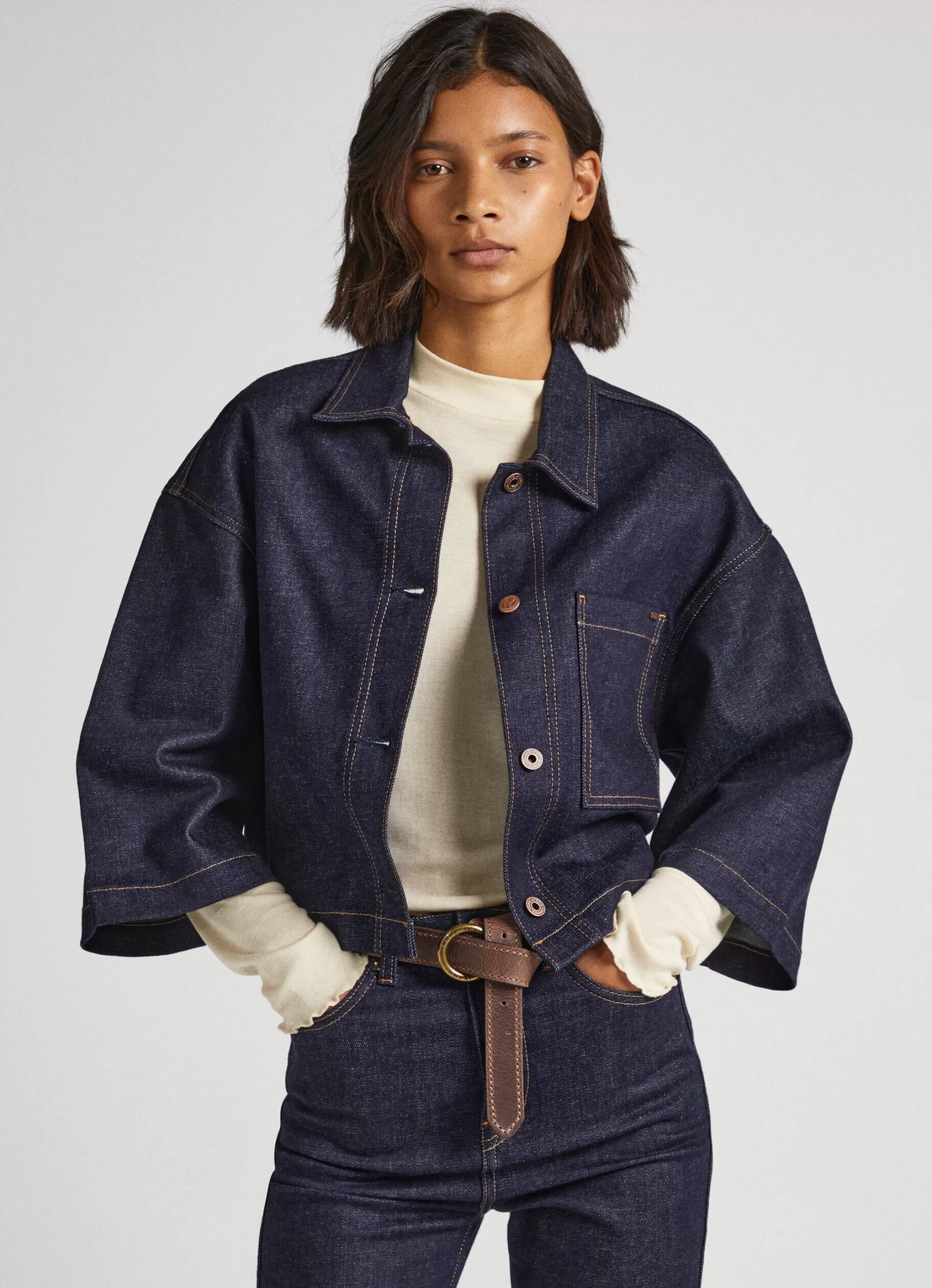 Mulher Pepe Jeans Camisas E Blusas>Camisa Oversized