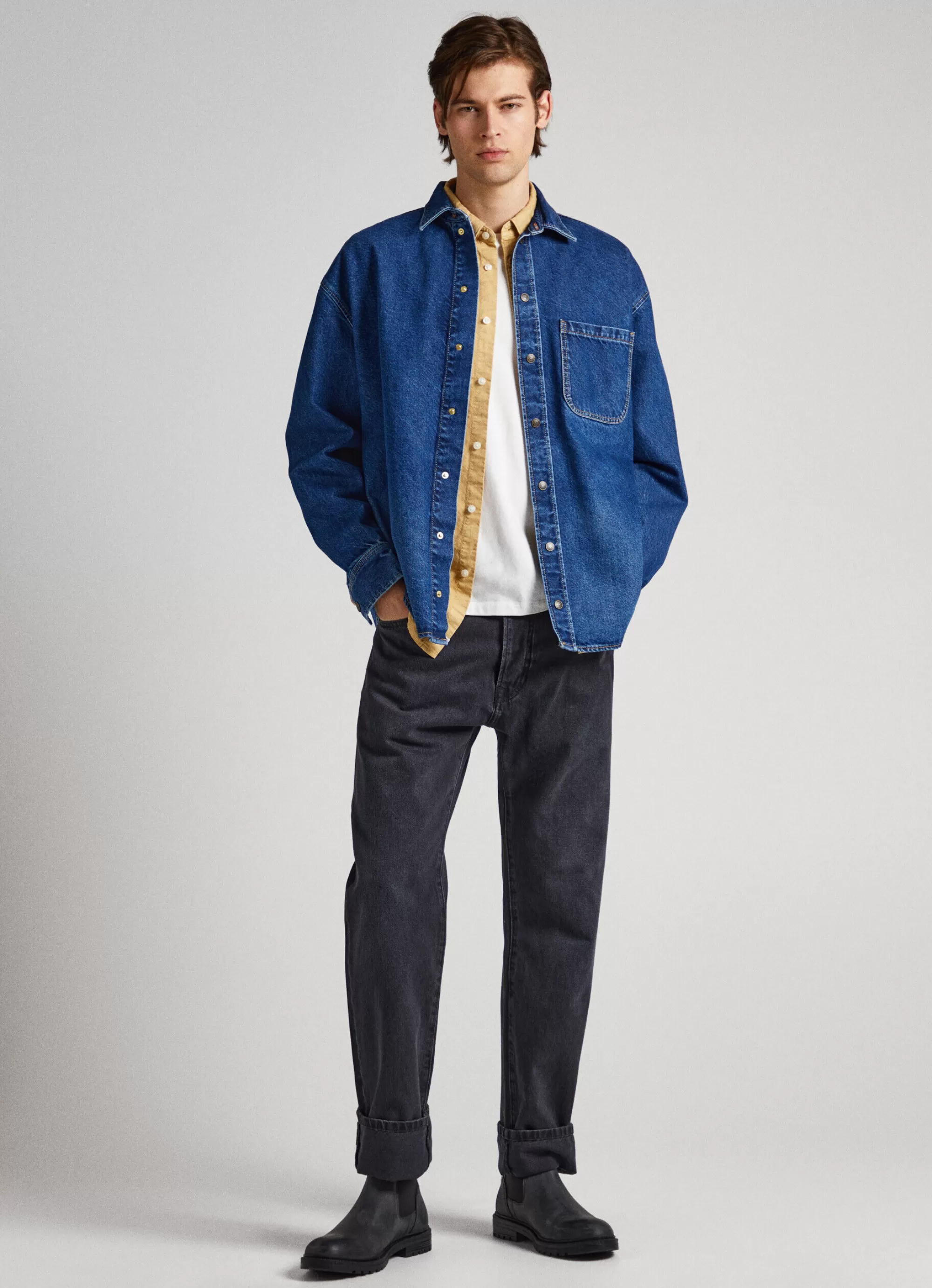 Homem Pepe Jeans Camisas>Camisa Oversized