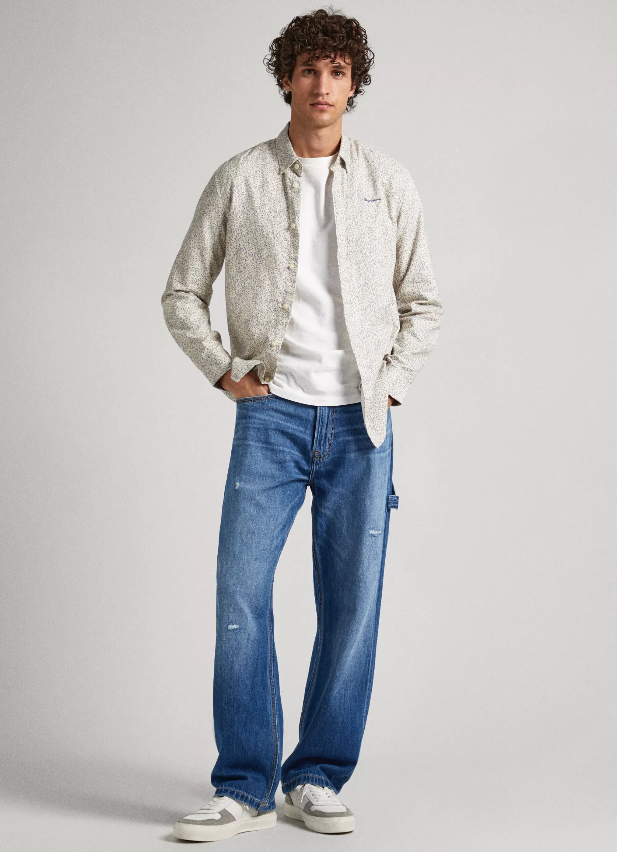 Homem Pepe Jeans Camisas>Camisa Oxford Padrao Floral