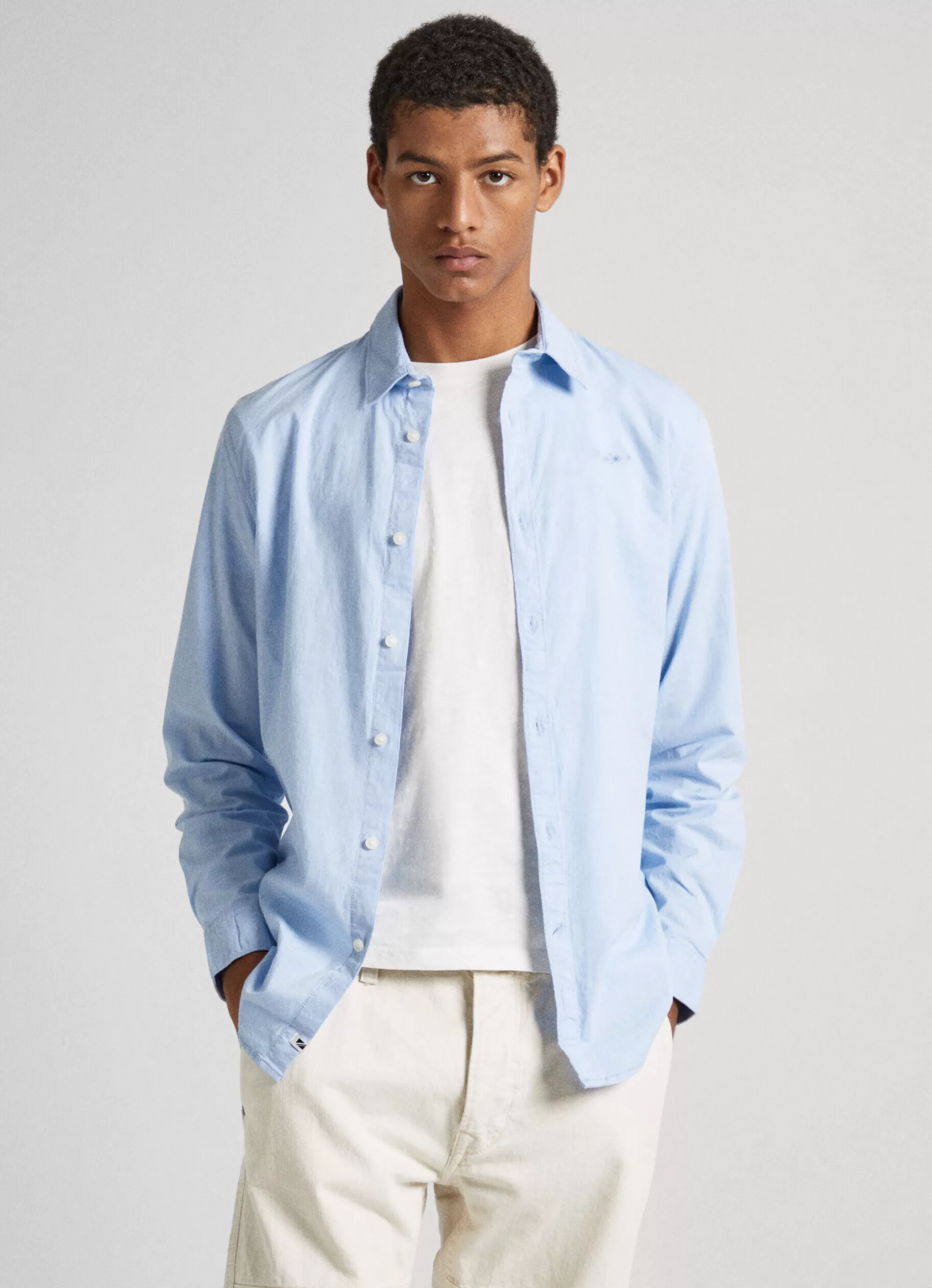 Homem Pepe Jeans Camisas>Camisa Popelina Slim Fit