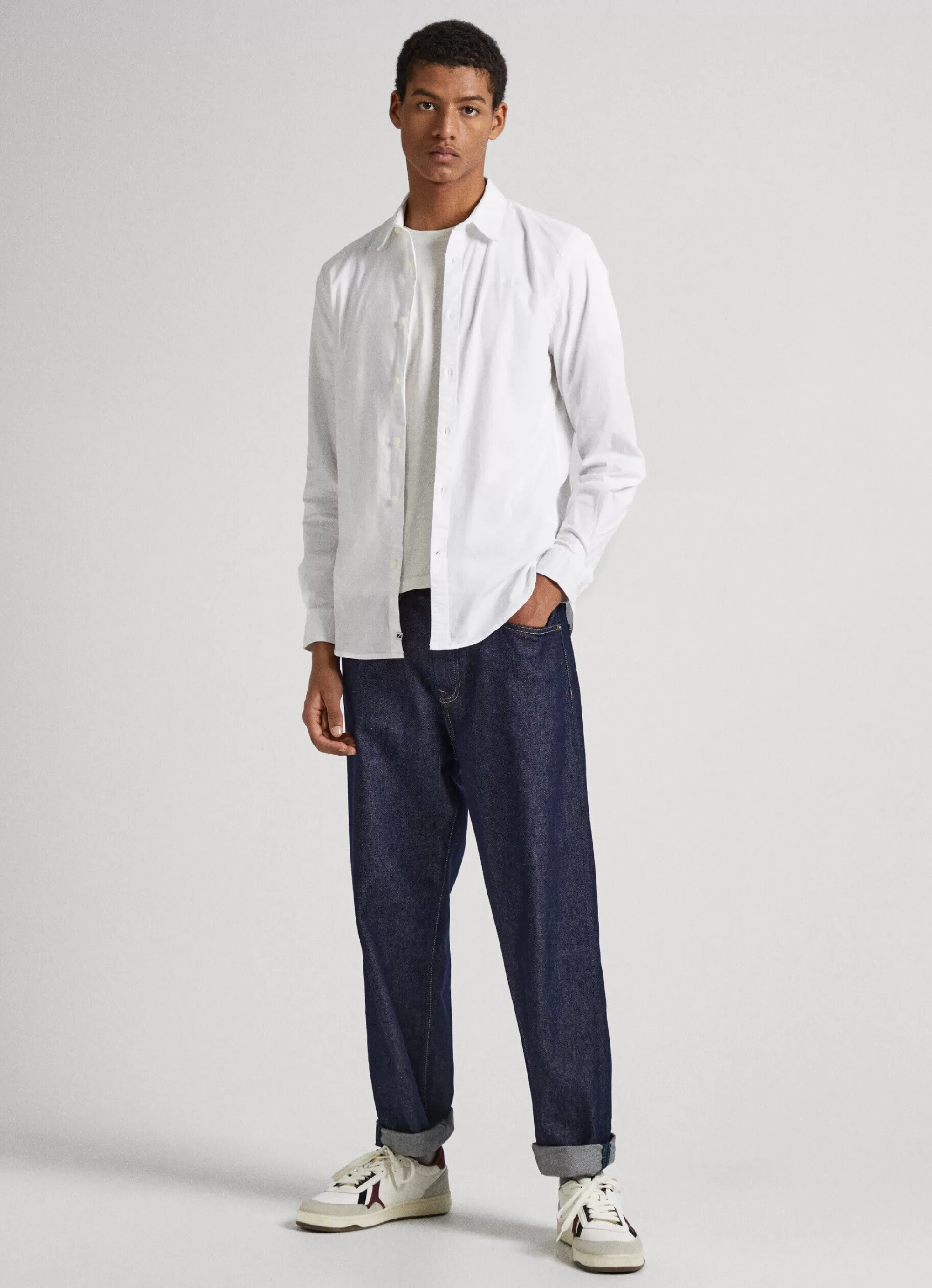 Homem Pepe Jeans Camisas>Camisa Popelina Slim Fit