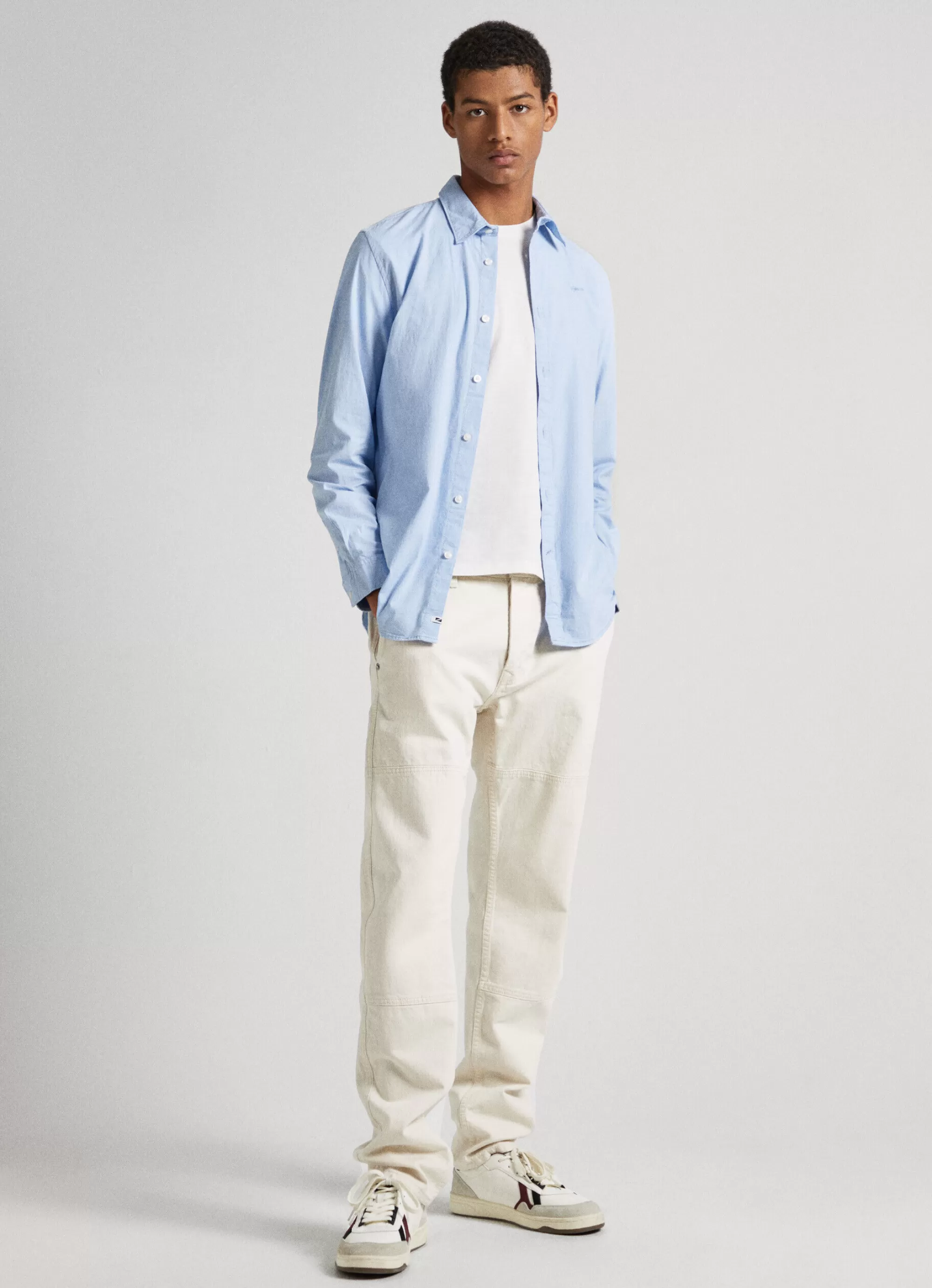 Homem Pepe Jeans Camisas>Camisa Popelina Slim Fit
