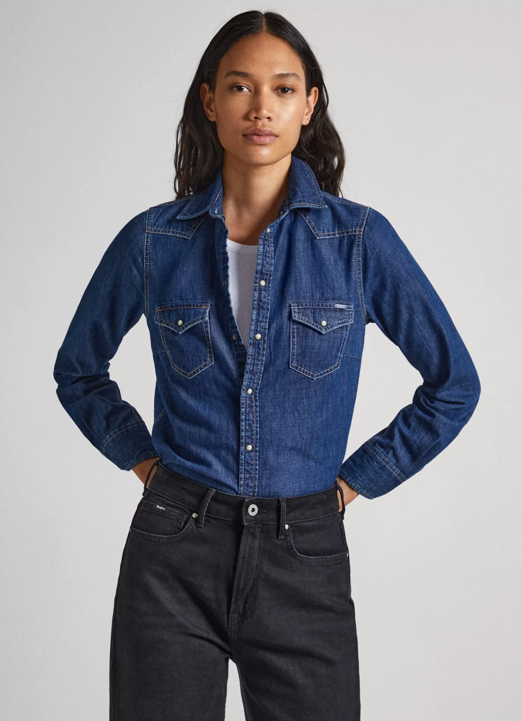 Mulher Pepe Jeans Camisas E Blusas>Camisa Regular Fit