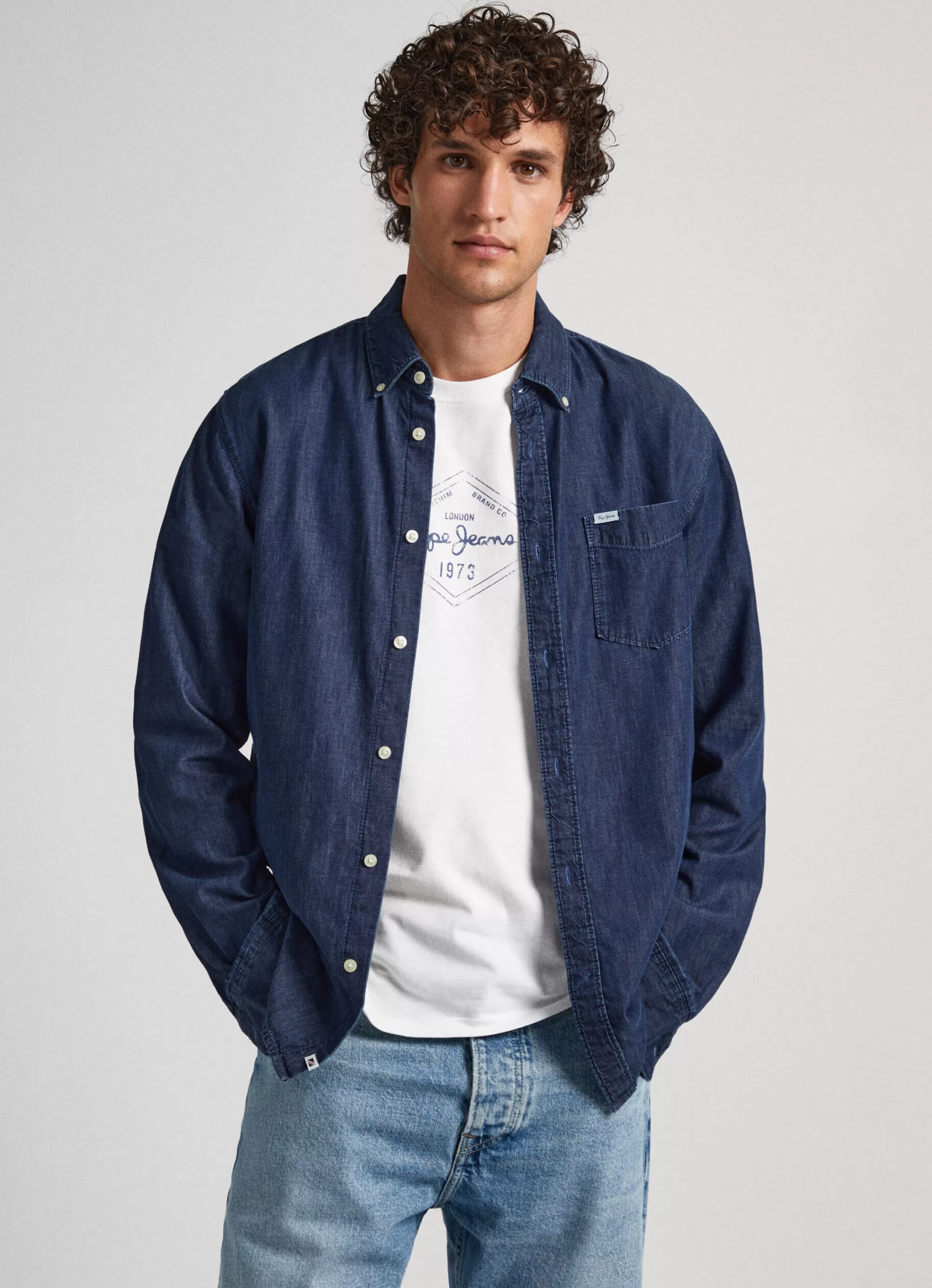 Homem Pepe Jeans Camisas>Camisa Regular Fit