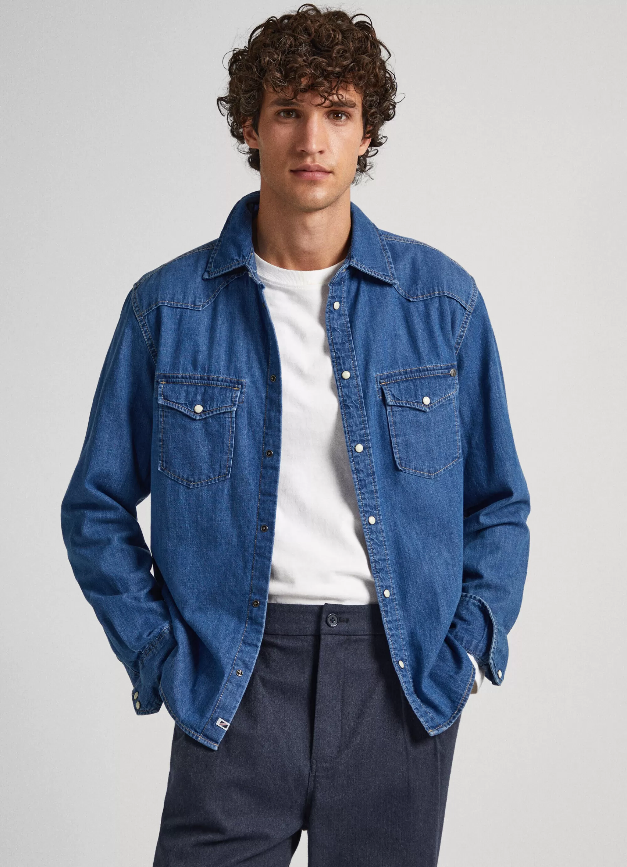 Homem Pepe Jeans Camisas>Camisa Regular Fit
