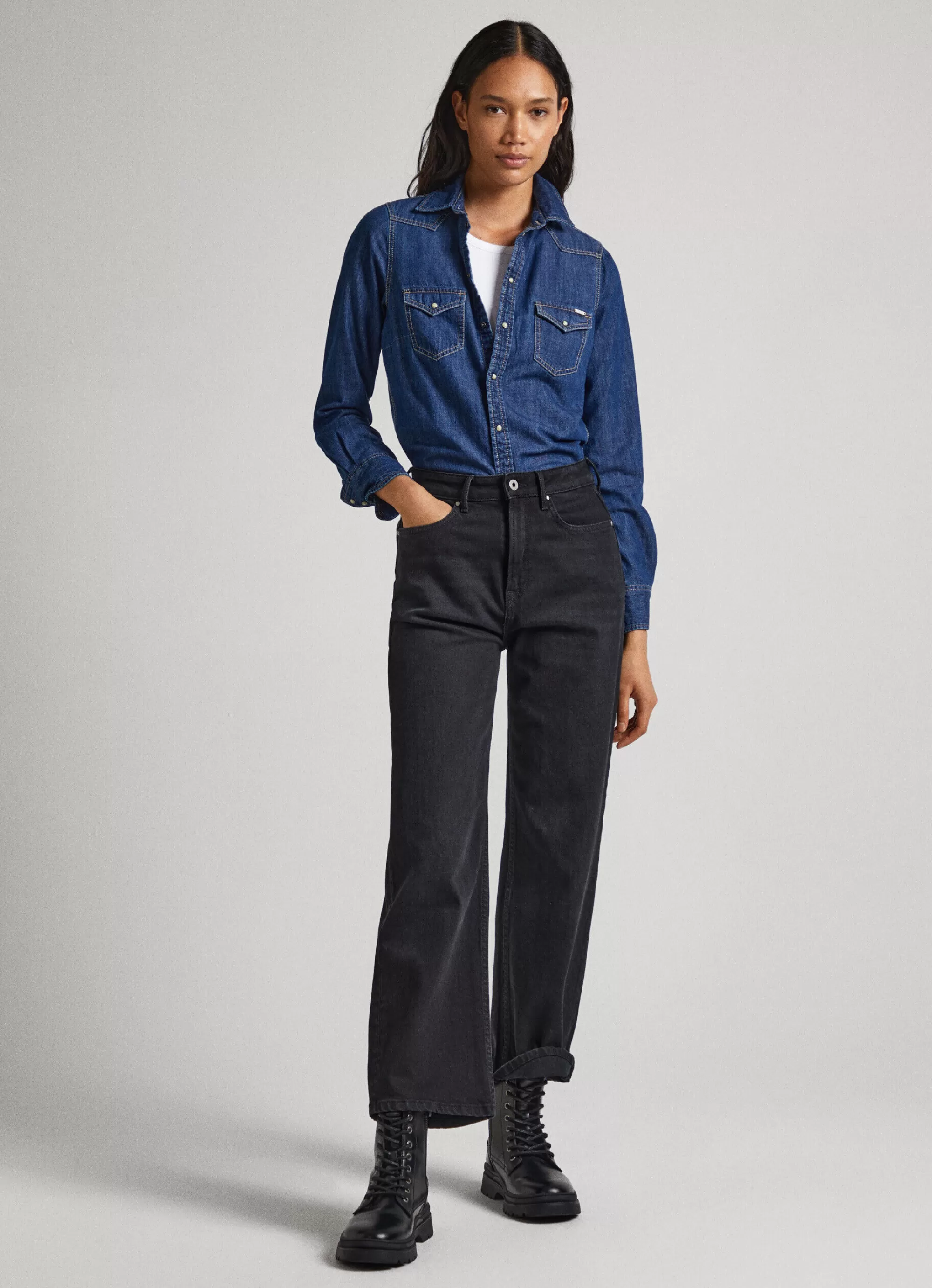 Mulher Pepe Jeans Camisas E Blusas>Camisa Regular Fit