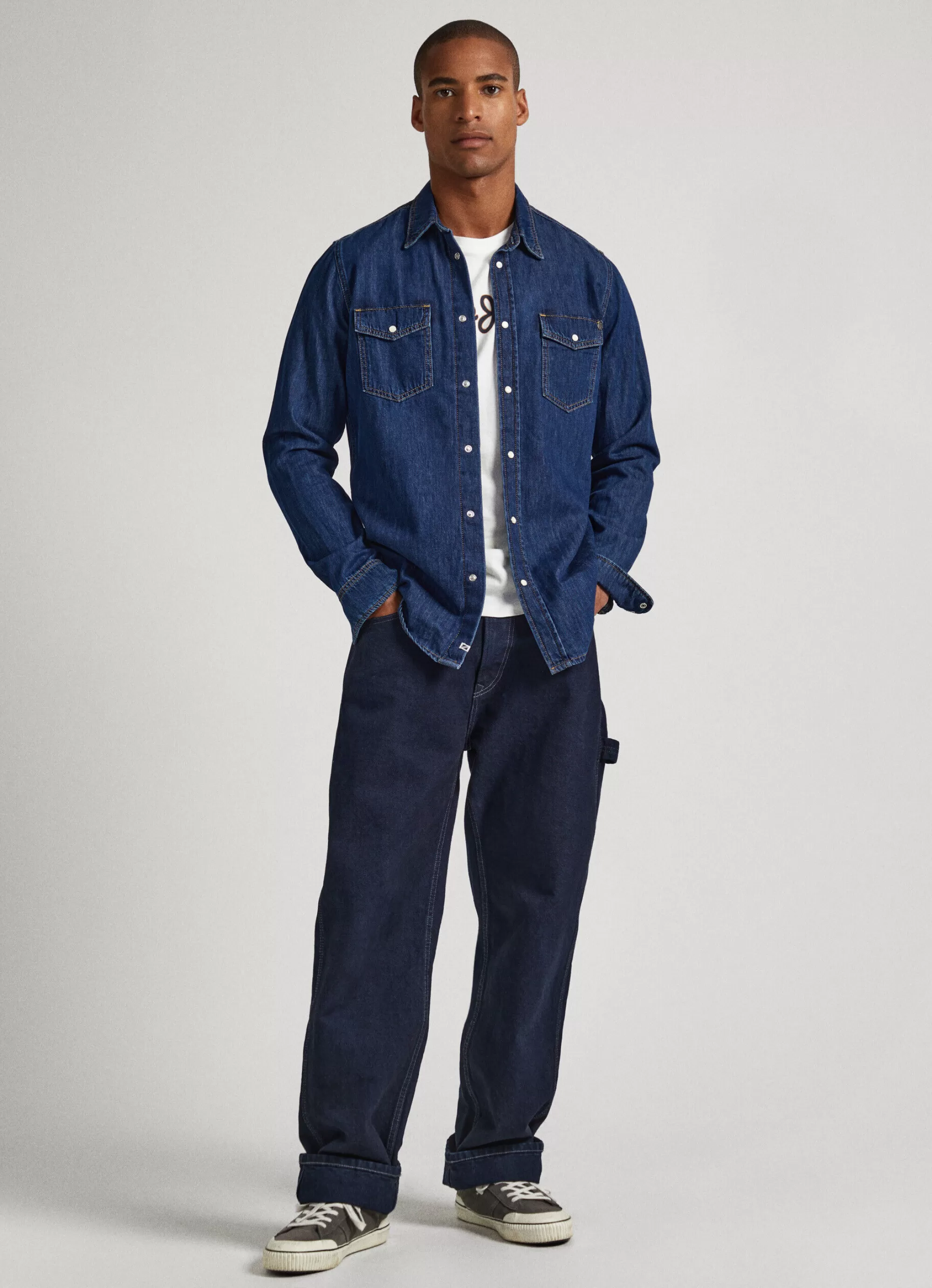 Homem Pepe Jeans Camisas>Camisa Regular Fit