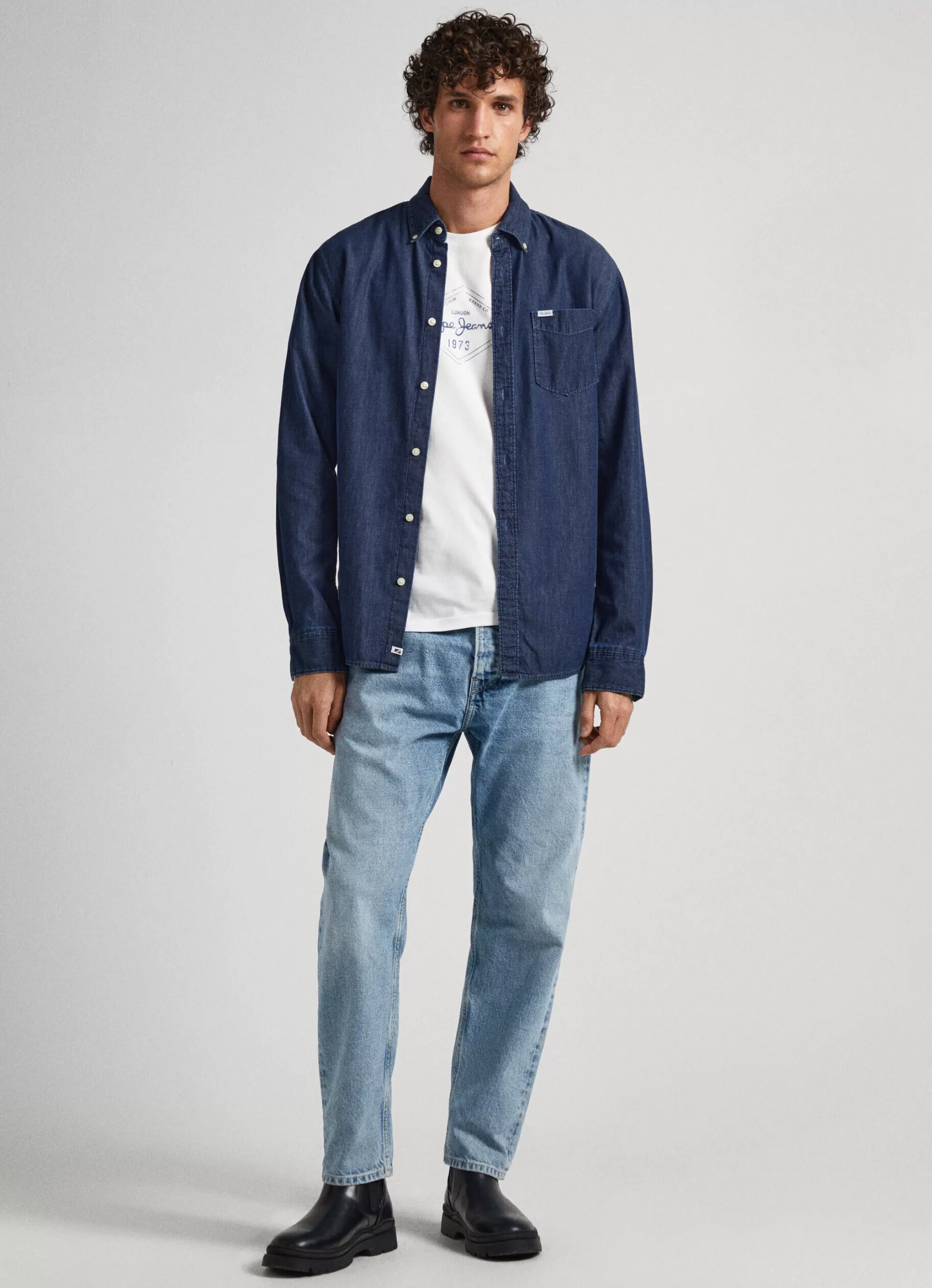 Homem Pepe Jeans Camisas>Camisa Regular Fit
