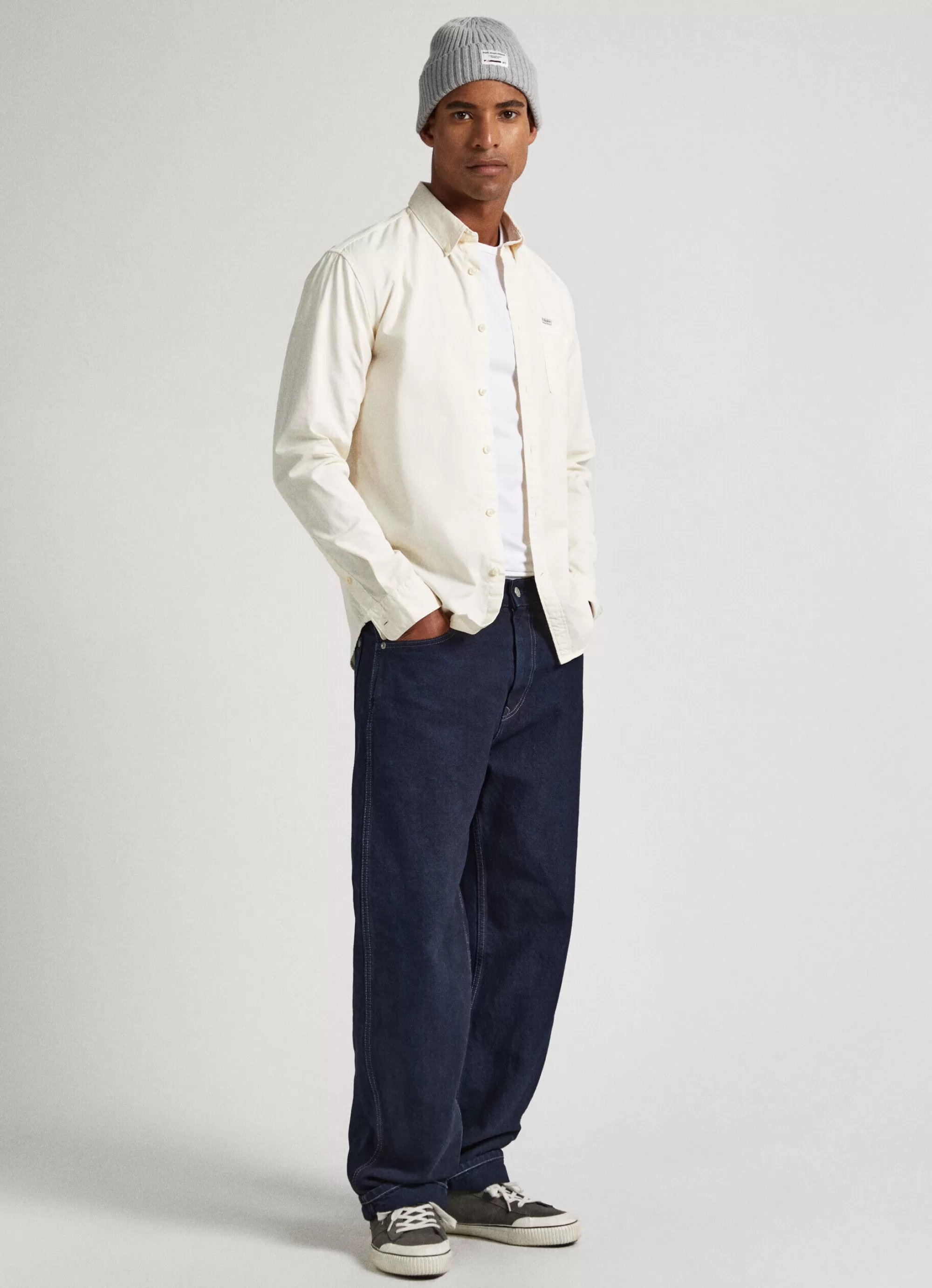 Homem Pepe Jeans Camisas>Camisa Sarja Algodao Regular Fit