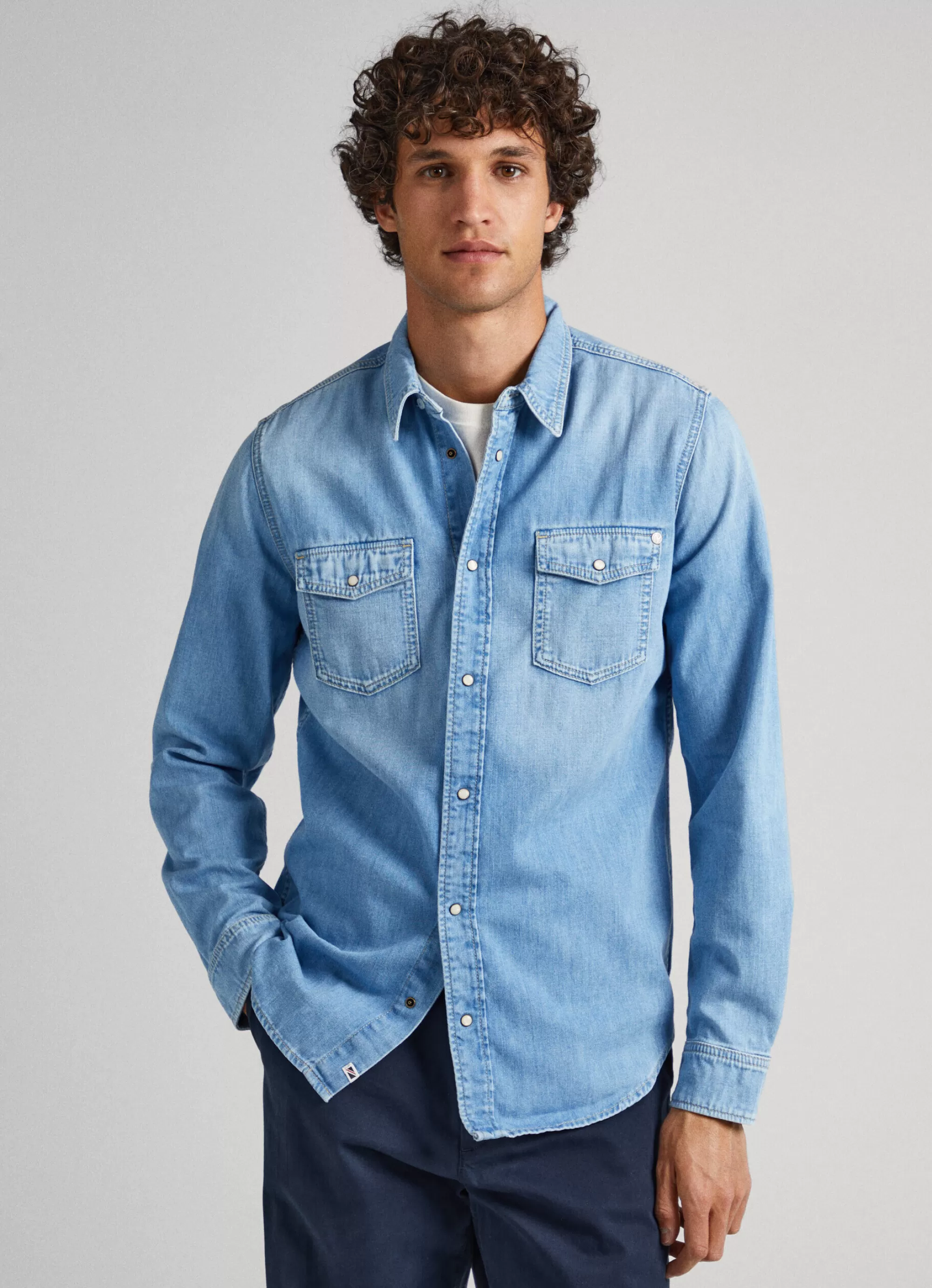 Homem Pepe Jeans Camisas>Camisa Slim Fit