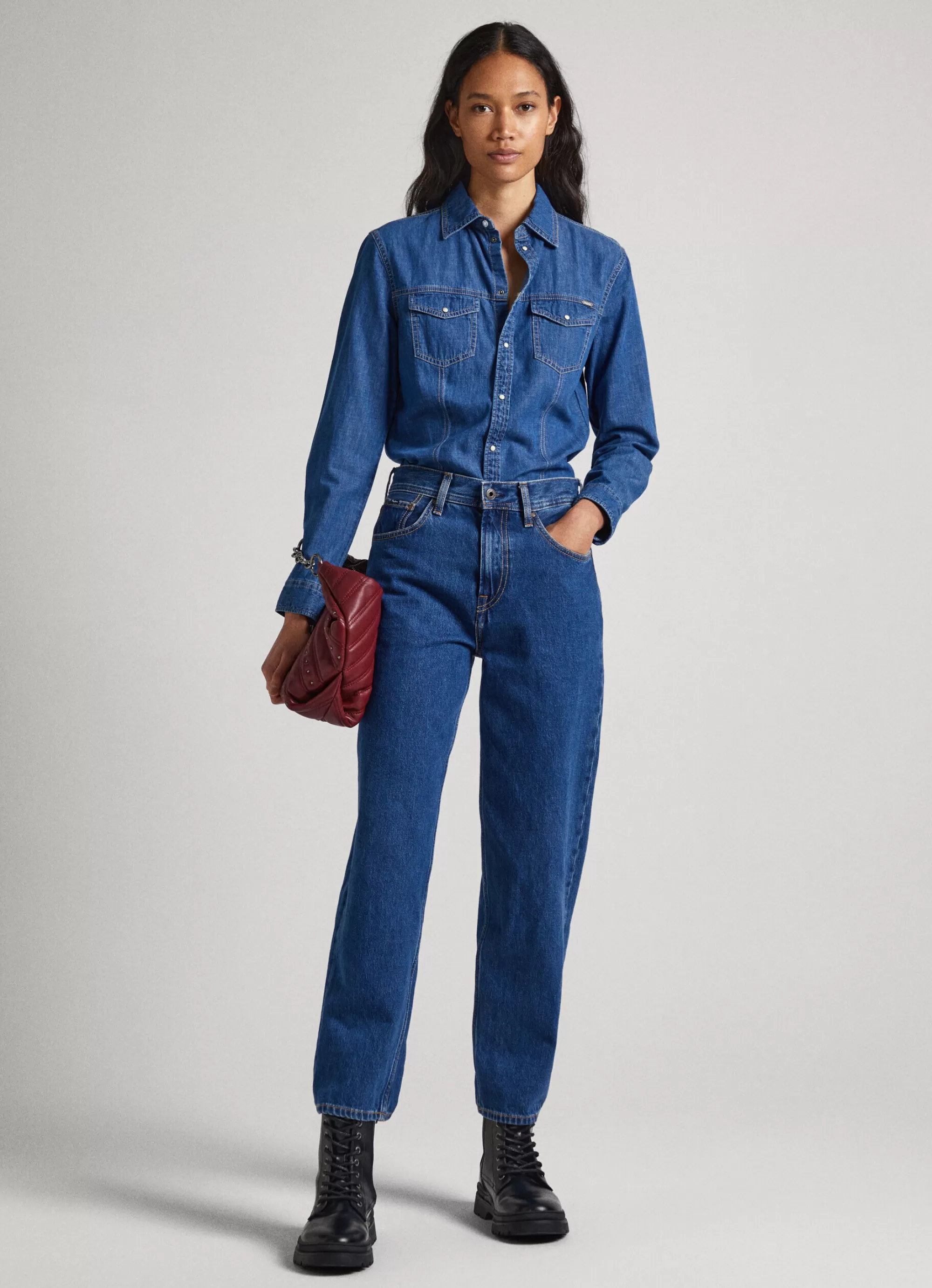 Mulher Pepe Jeans Camisas E Blusas>Camisa Slim Fit