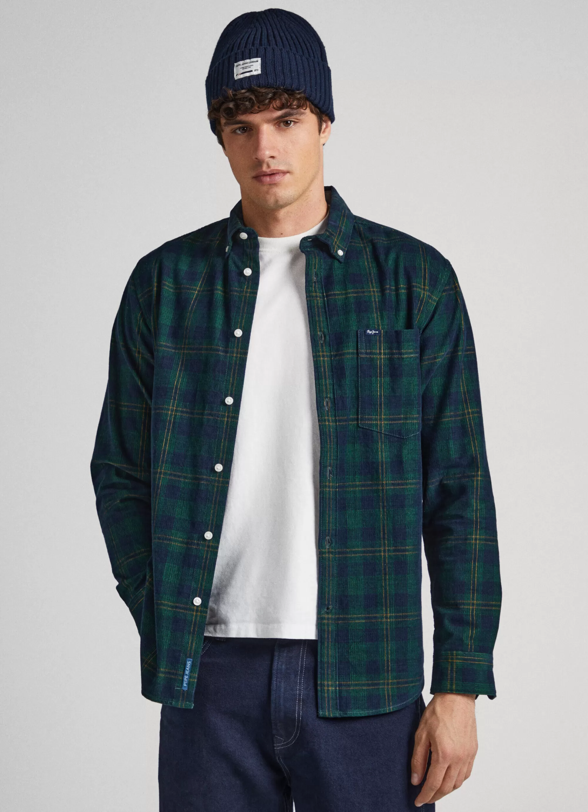 Homem Pepe Jeans Camisas>Camisa Xadrez De Bombazina