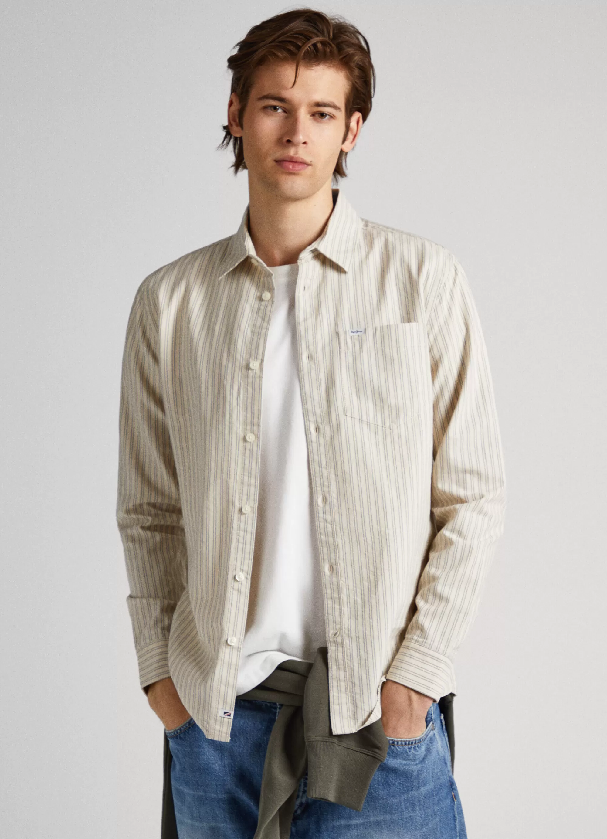 Homem Pepe Jeans Camisas>Camisa Xadrez Oxford Slim Fit