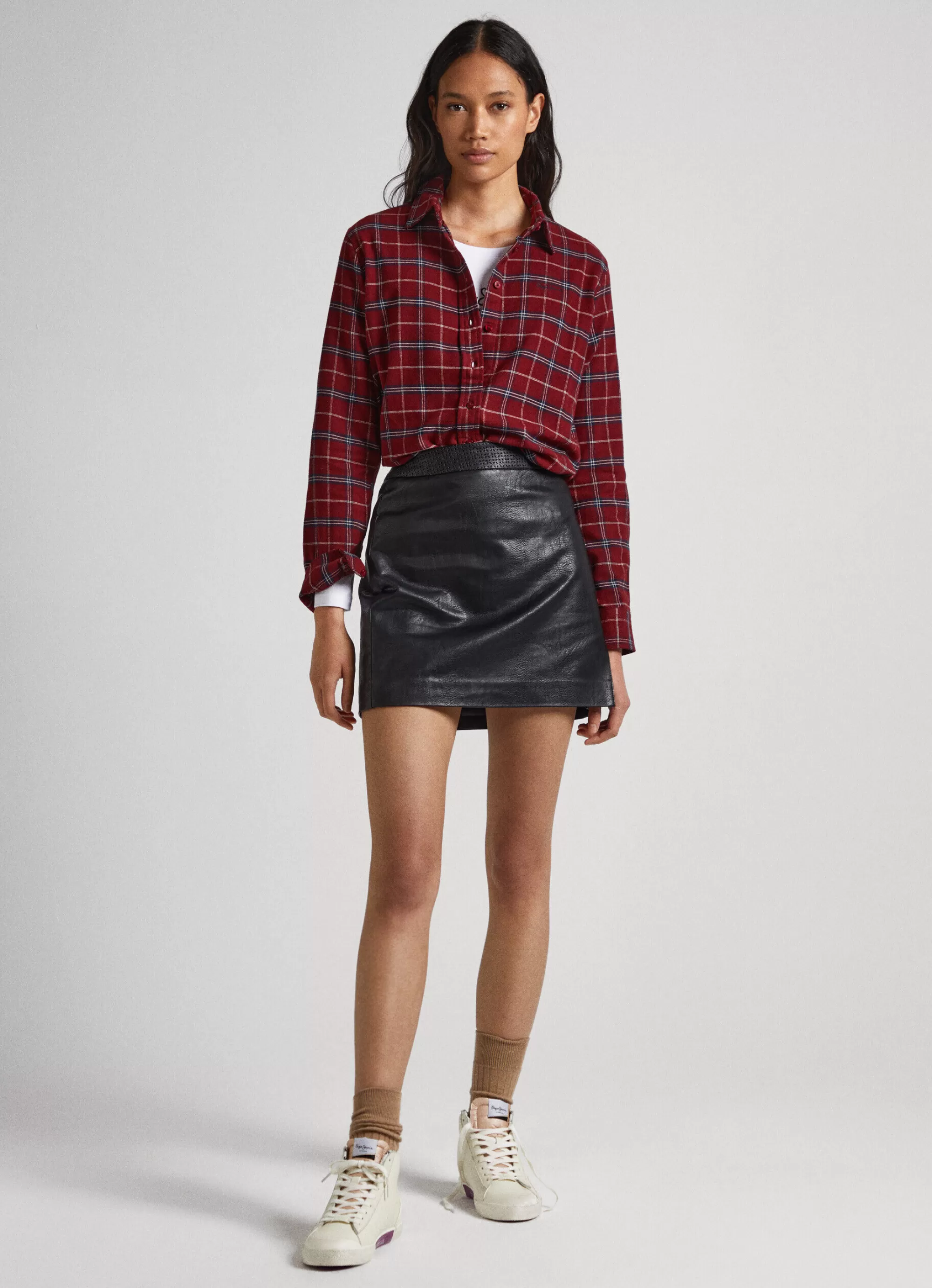 Mulher Pepe Jeans Camisas E Blusas>Camisa Xadrez Regular Fit