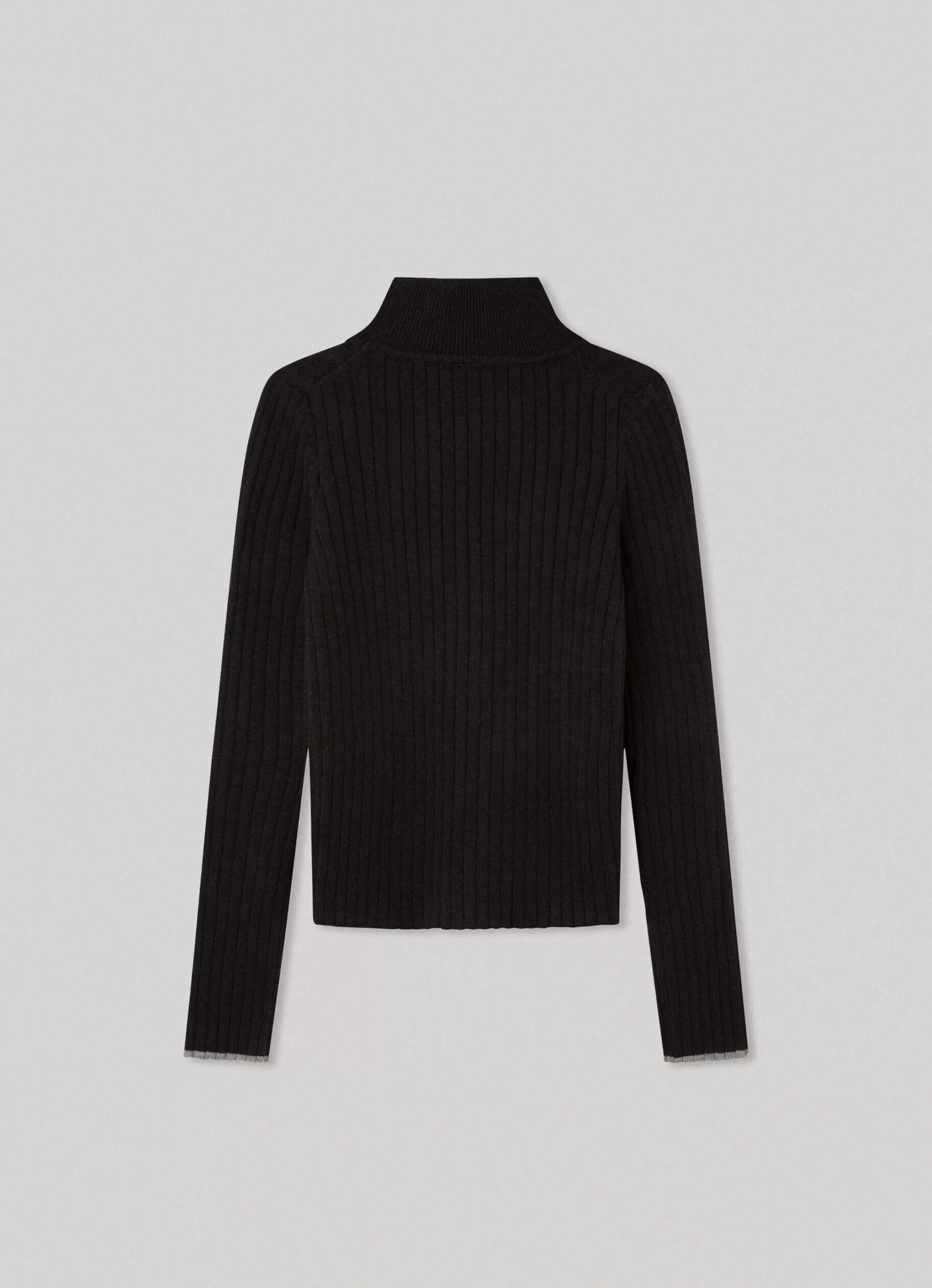 Rapariga Pepe Jeans Sweatshirts E Malhas>Camisola Canelada De Gola Alta