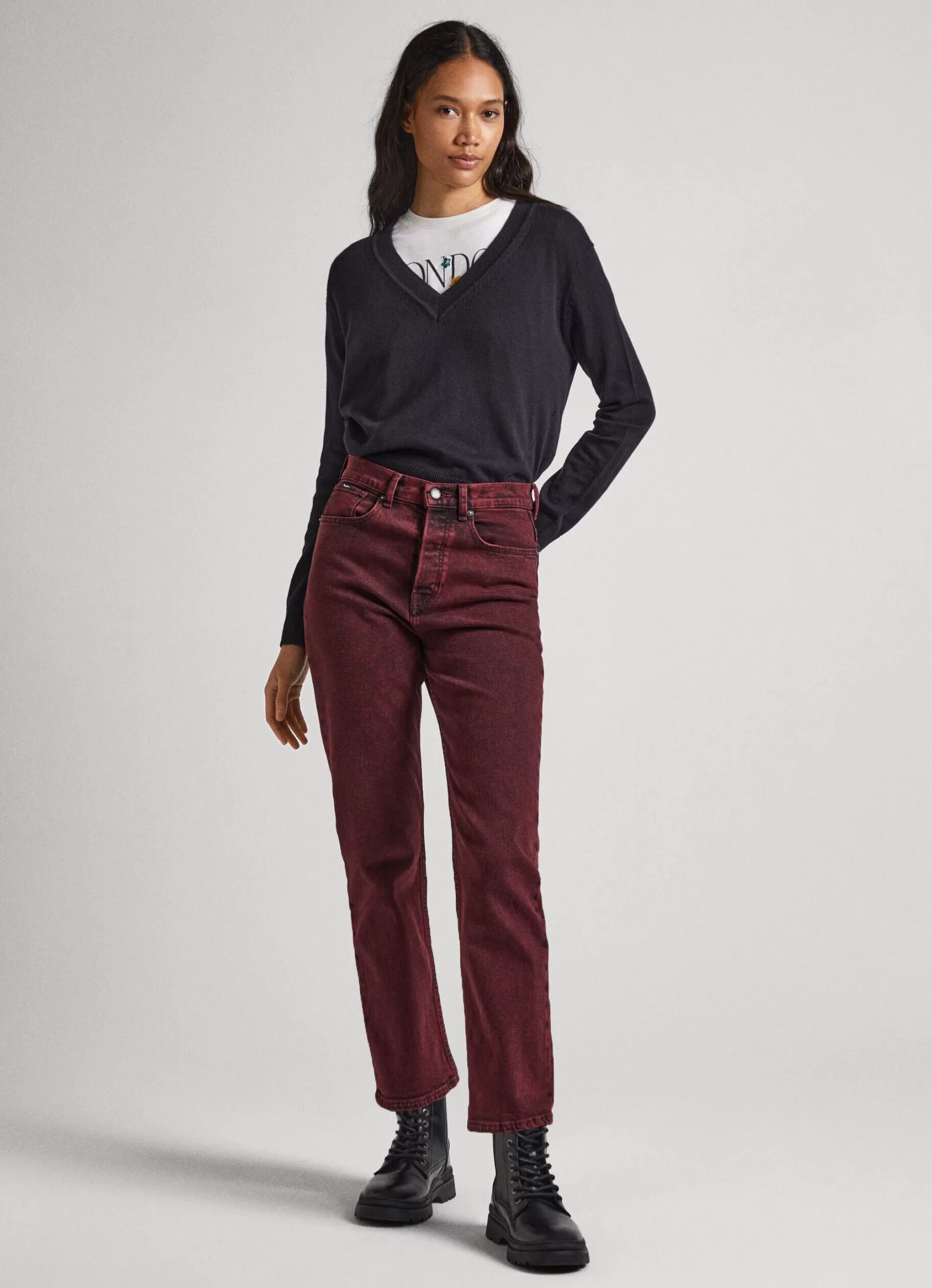Mulher Pepe Jeans Malhas>Camisola Com Detalhes Abertos