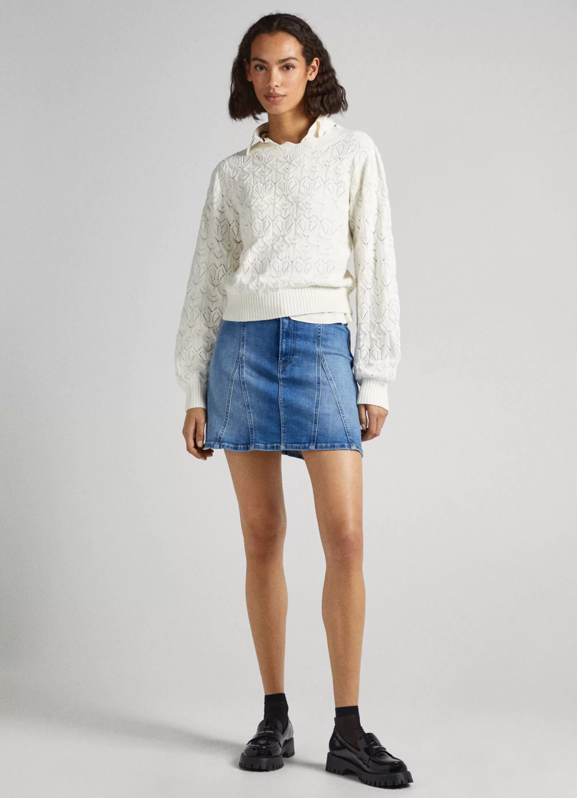 Mulher Pepe Jeans Malhas>Camisola De Malha Com Coracoes