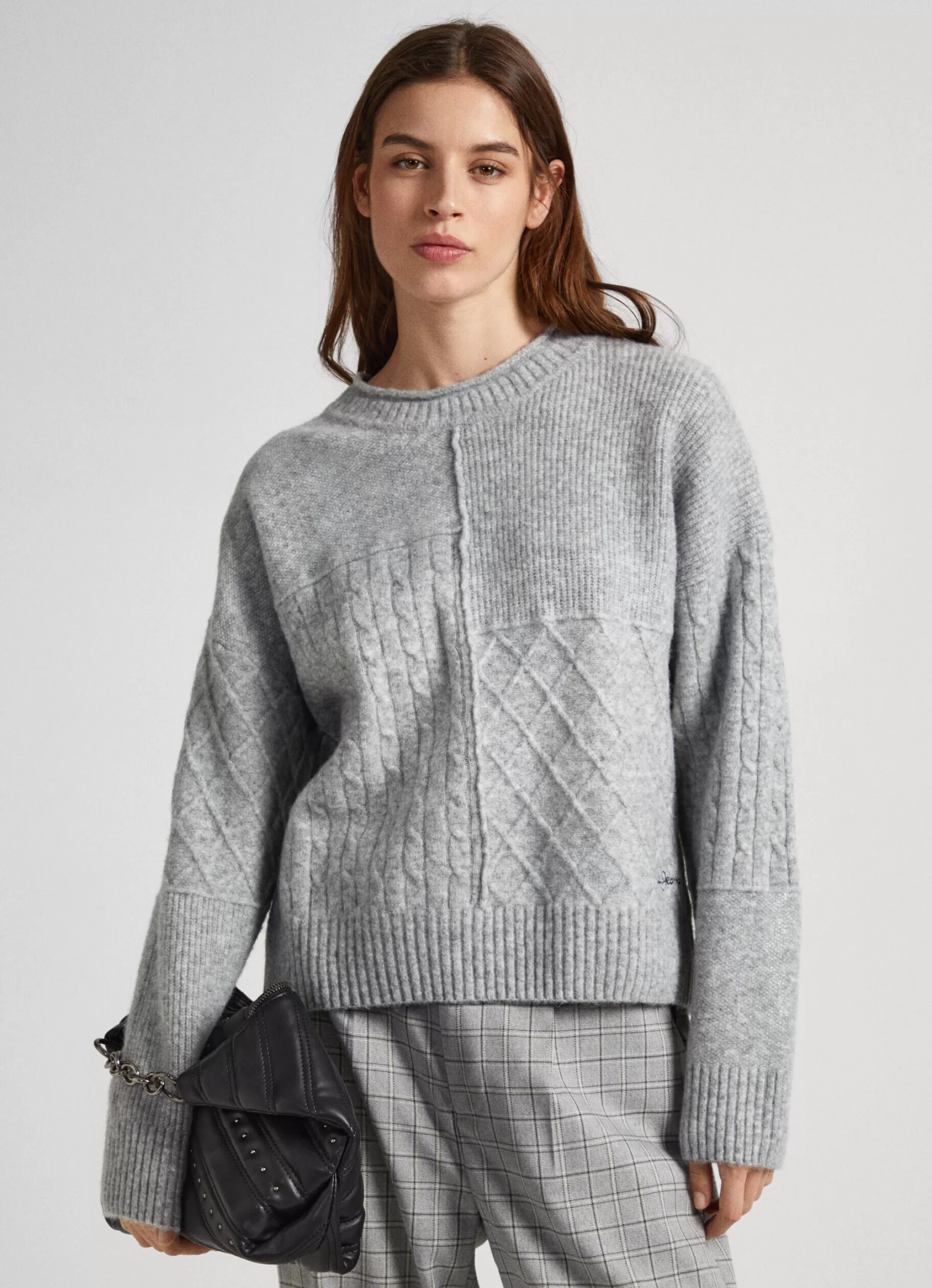 Mulher Pepe Jeans Malhas E Cardigans>Camisola De Patchwork