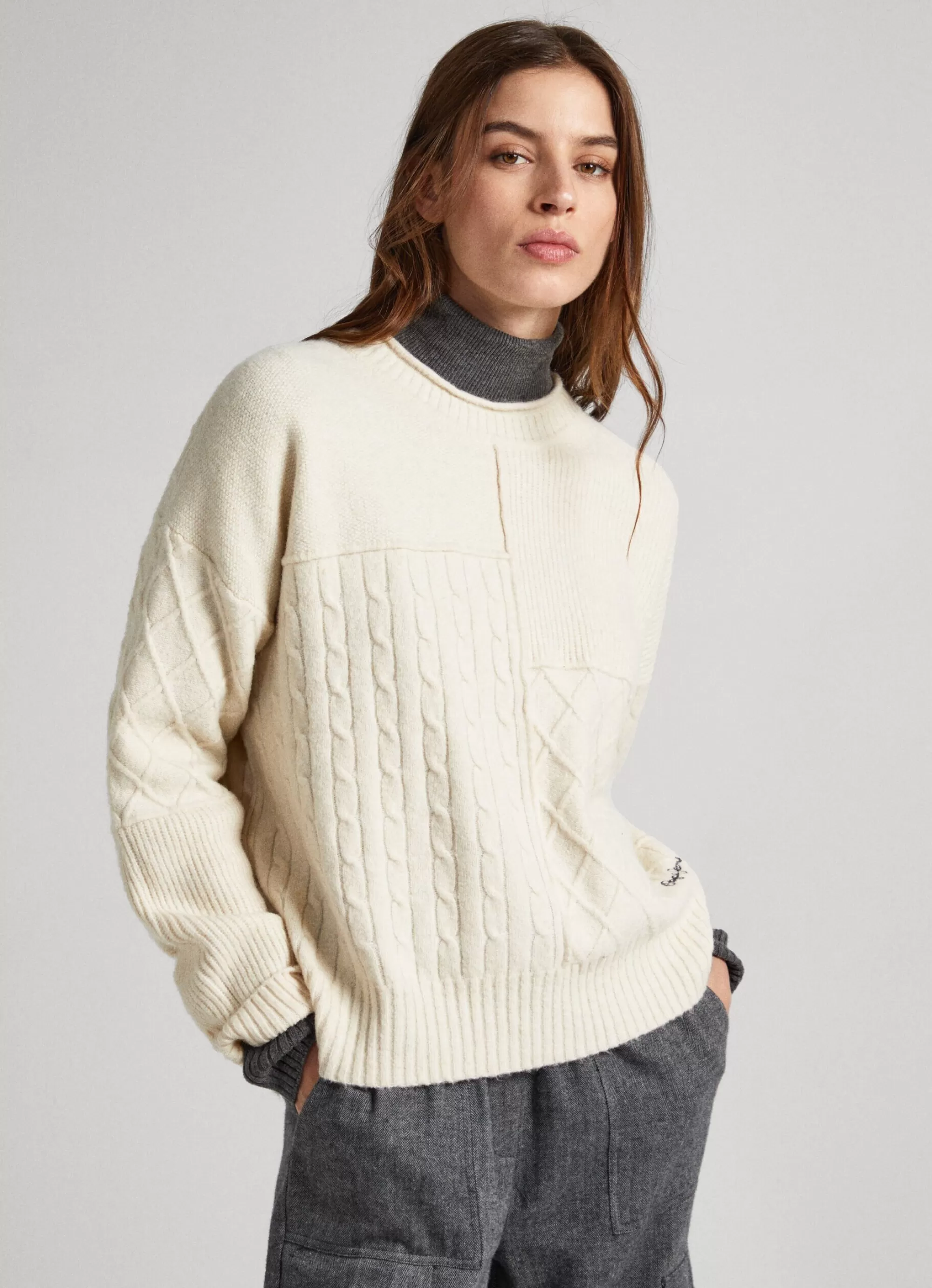 Mulher Pepe Jeans Malhas>Camisola De Patchwork