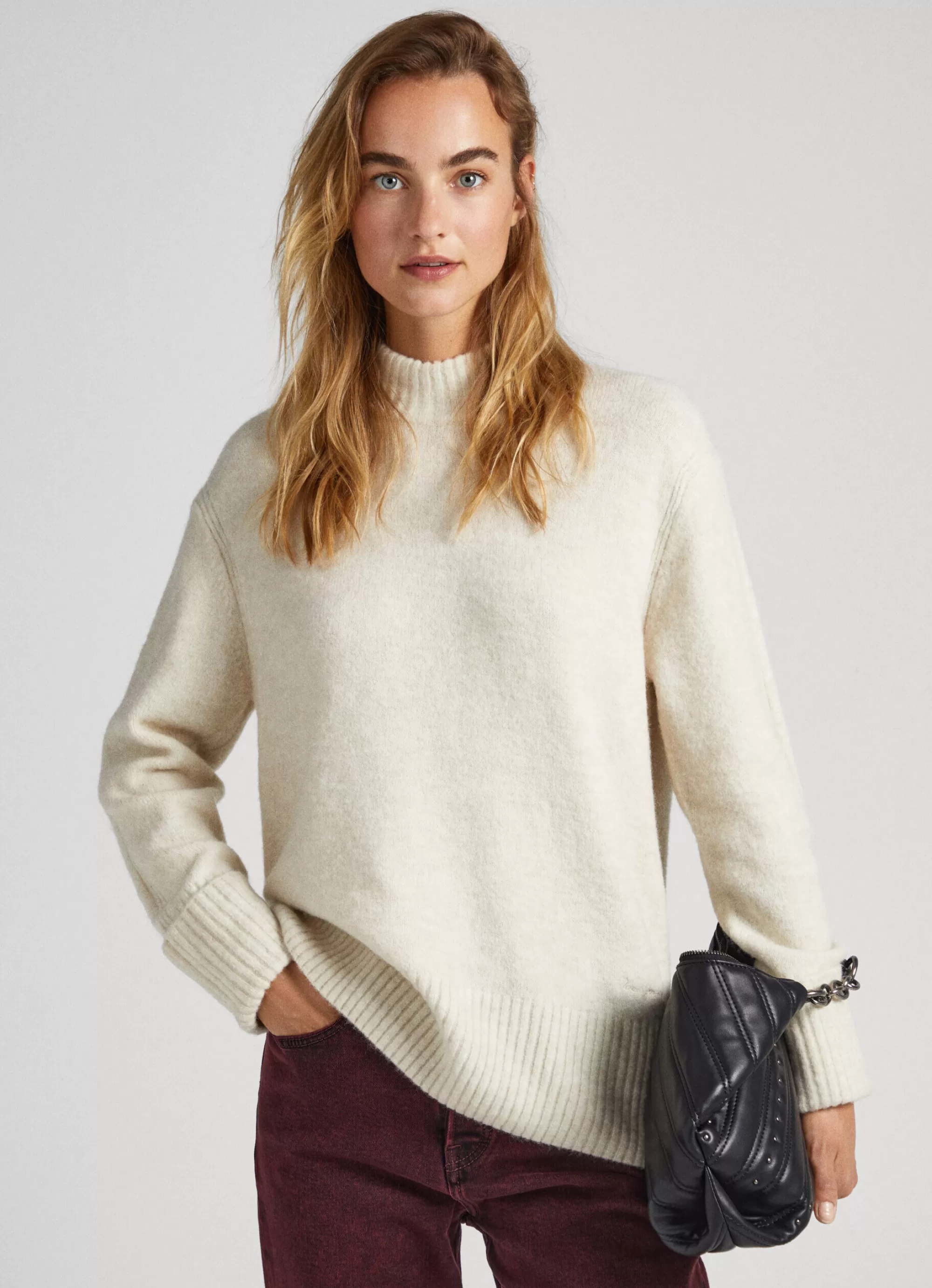 Mulher Pepe Jeans Malhas E Cardigans>Camisola Decote Perkins