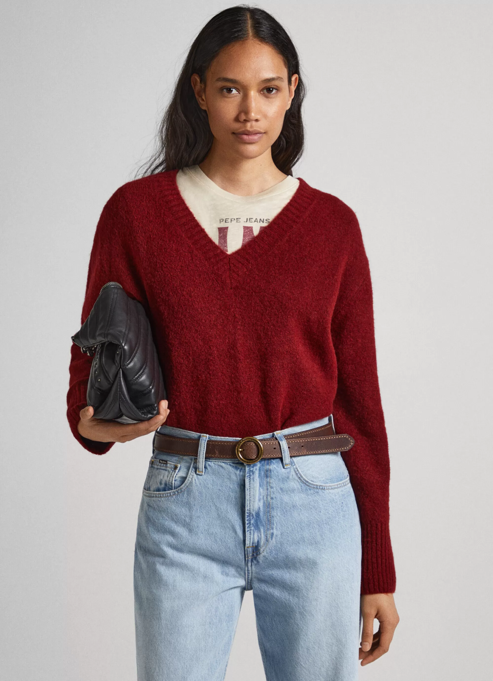 Mulher Pepe Jeans Malhas>Camisola Decote V