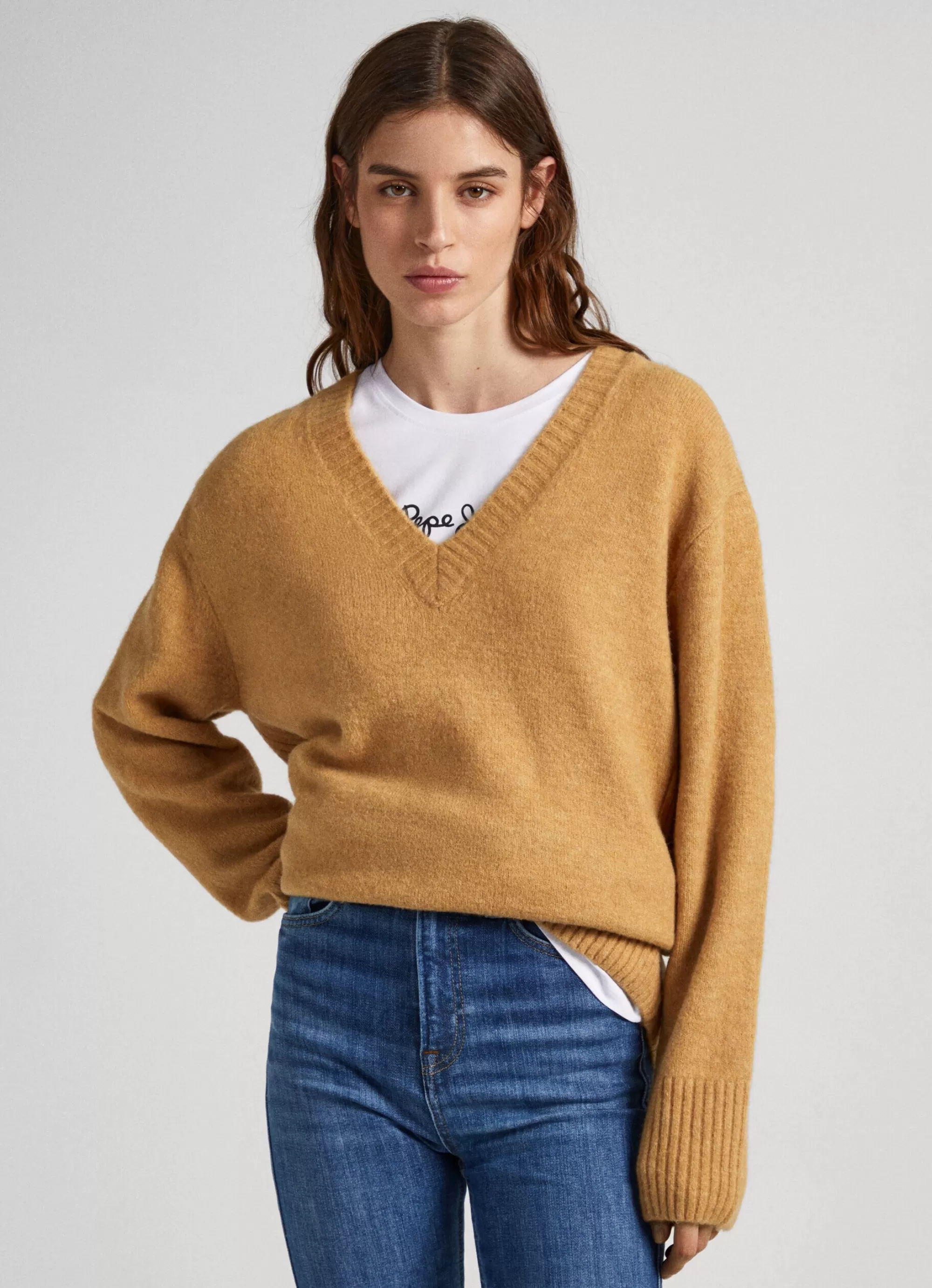 Mulher Pepe Jeans Malhas>Camisola Decote V