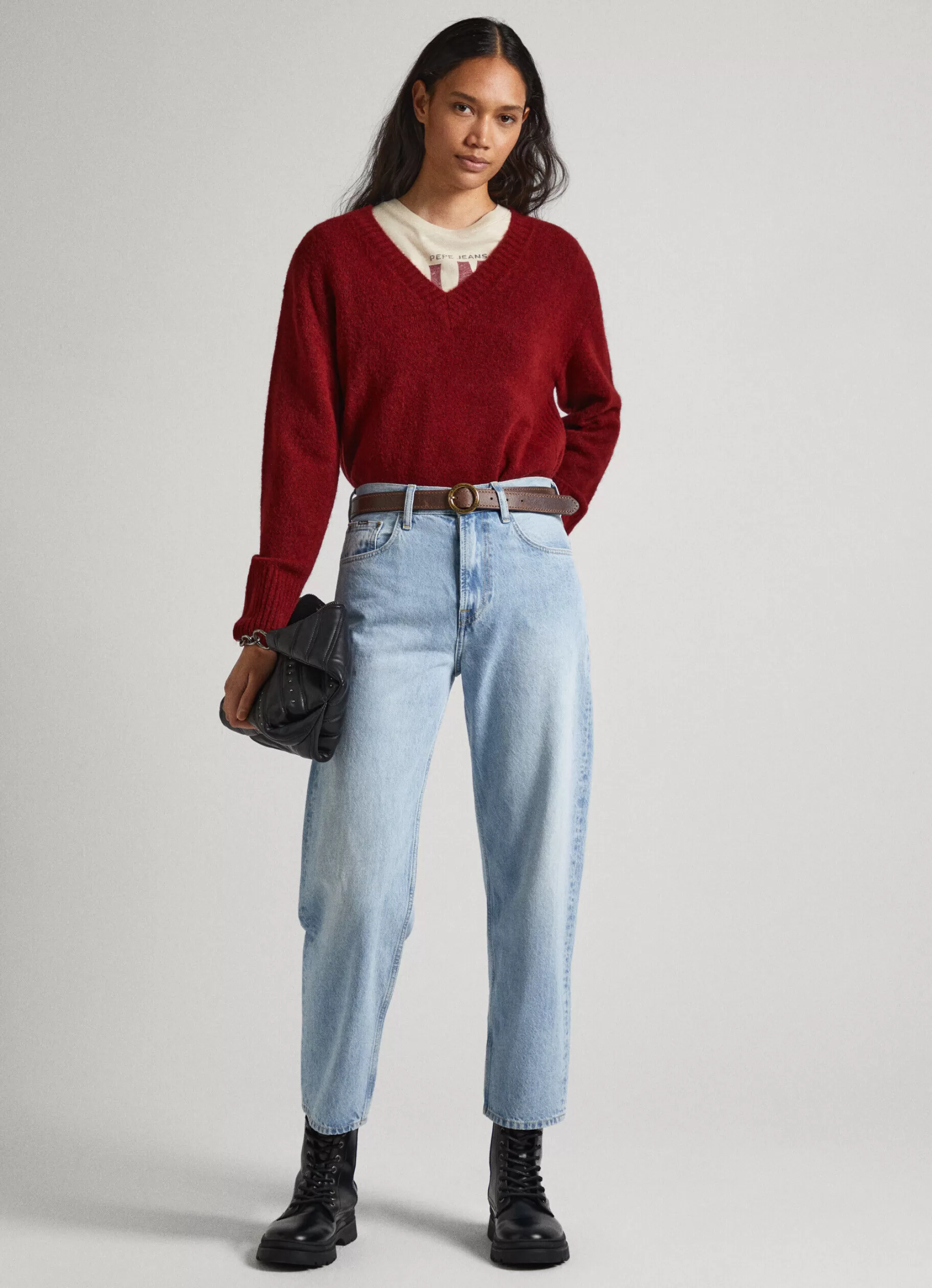 Mulher Pepe Jeans Malhas E Cardigans>Camisola Decote V
