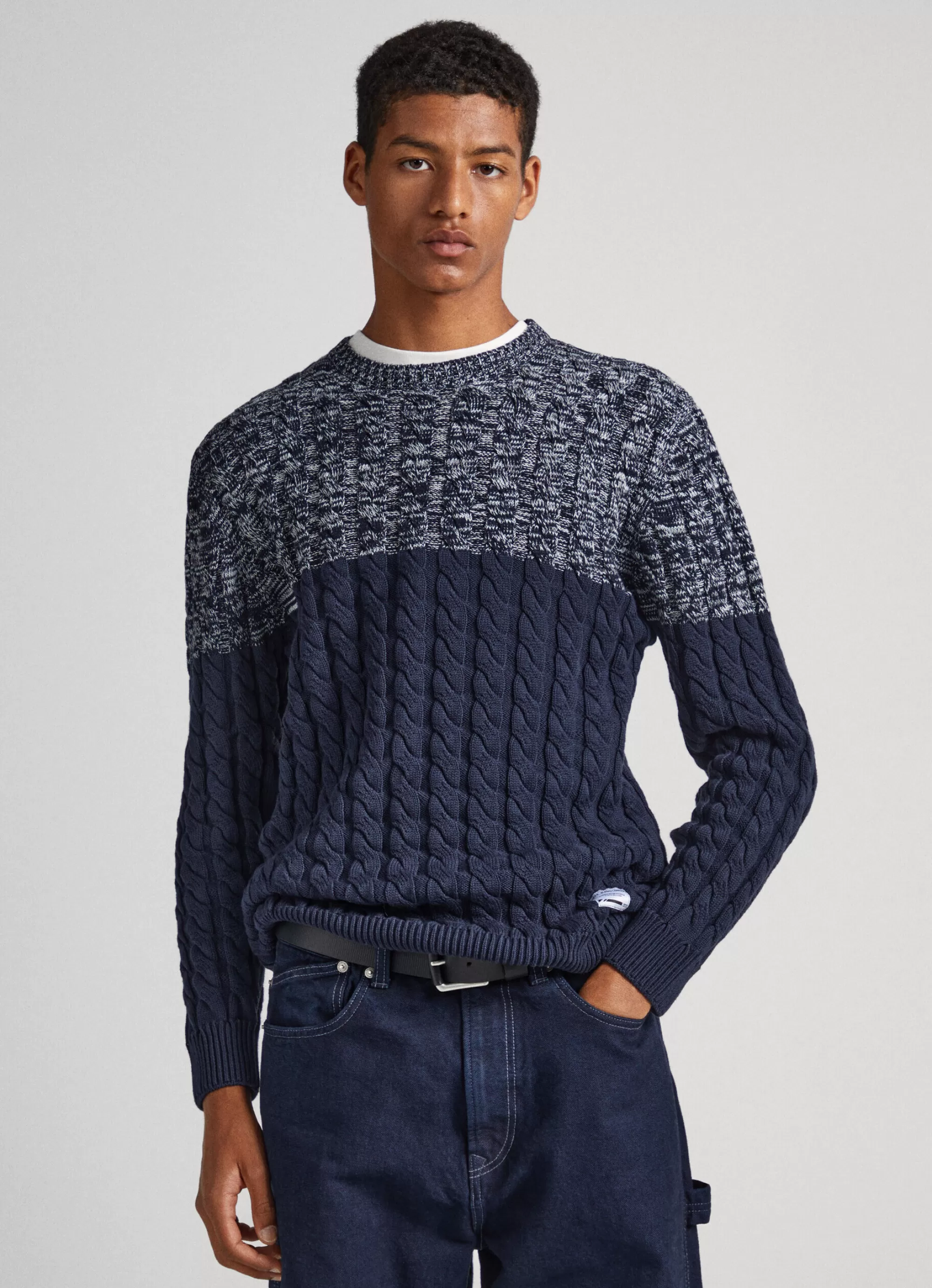 Homem Pepe Jeans Malhas>Camisola Malha Trancada Color Block