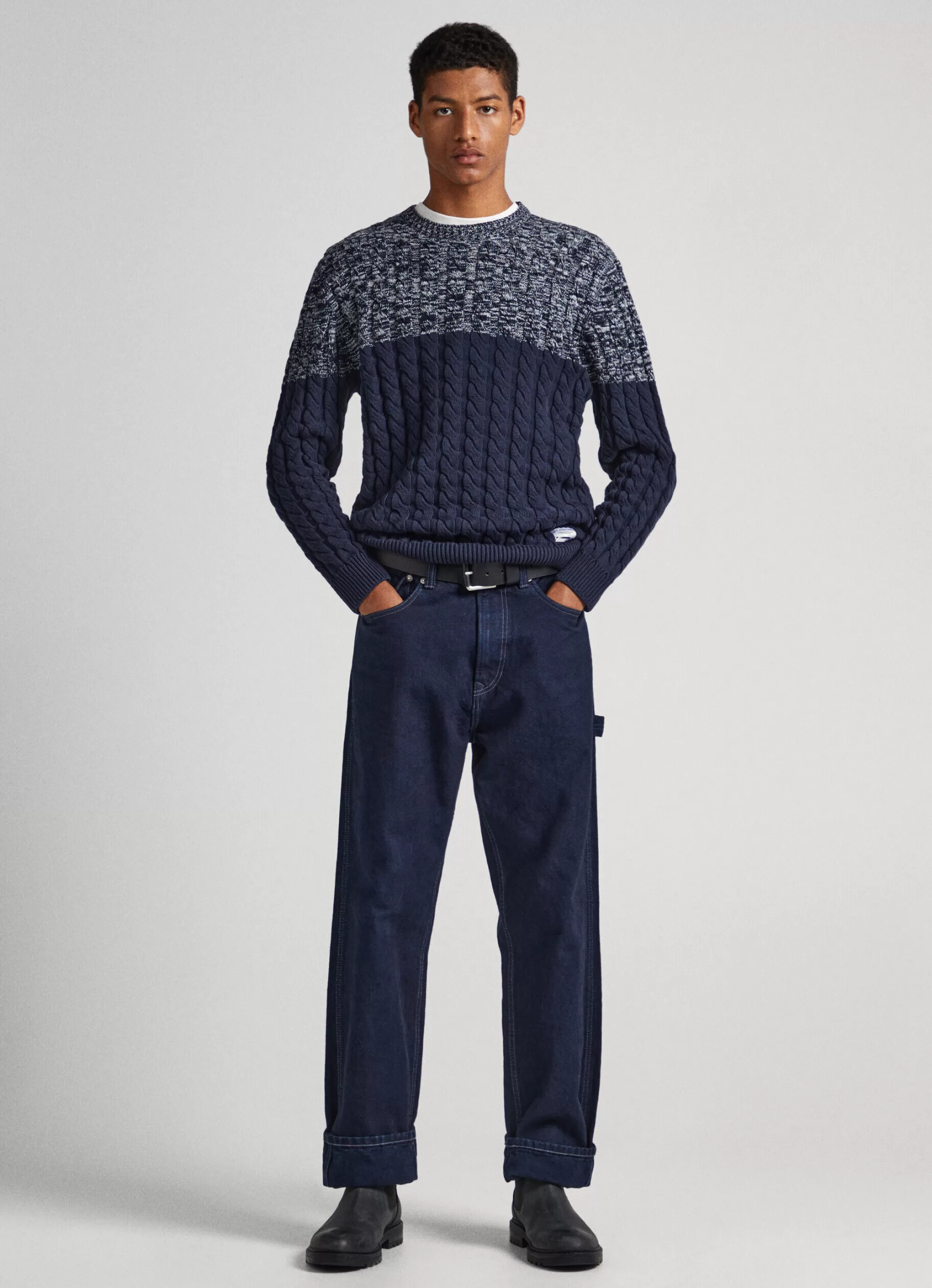 Homem Pepe Jeans Malhas>Camisola Malha Trancada Color Block