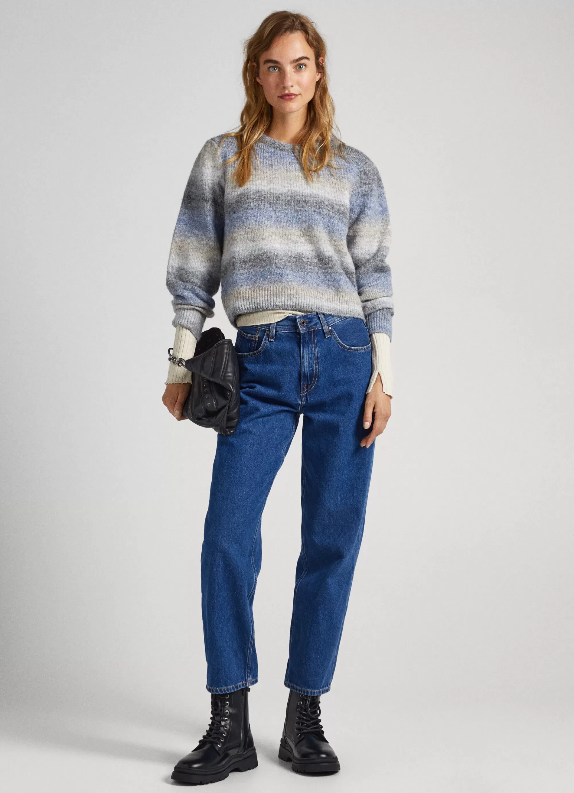 Mulher Pepe Jeans Malhas>Camisola Melange As Riscas