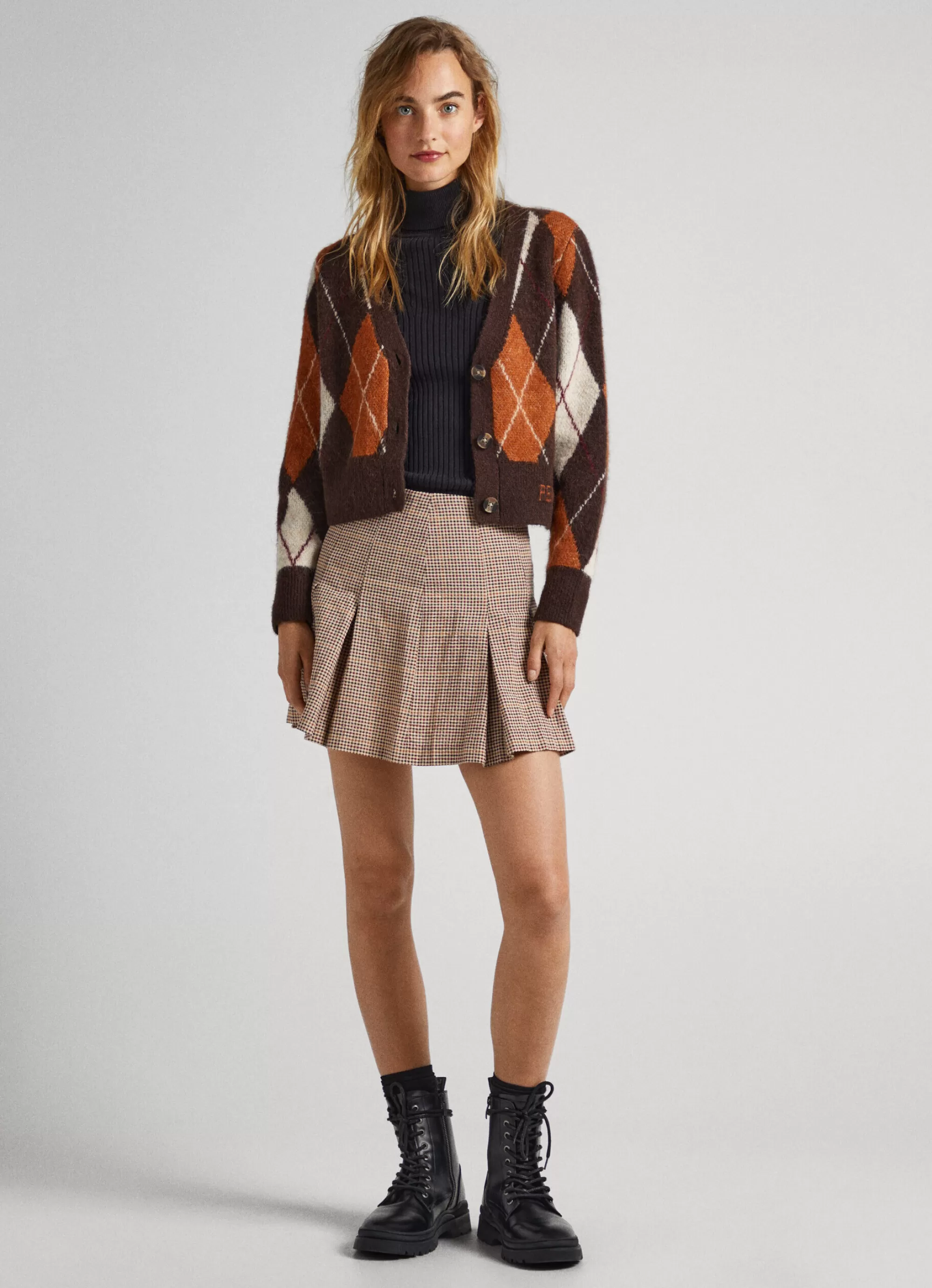 Mulher Pepe Jeans Malhas>Cardigan Losangos Entrelacados