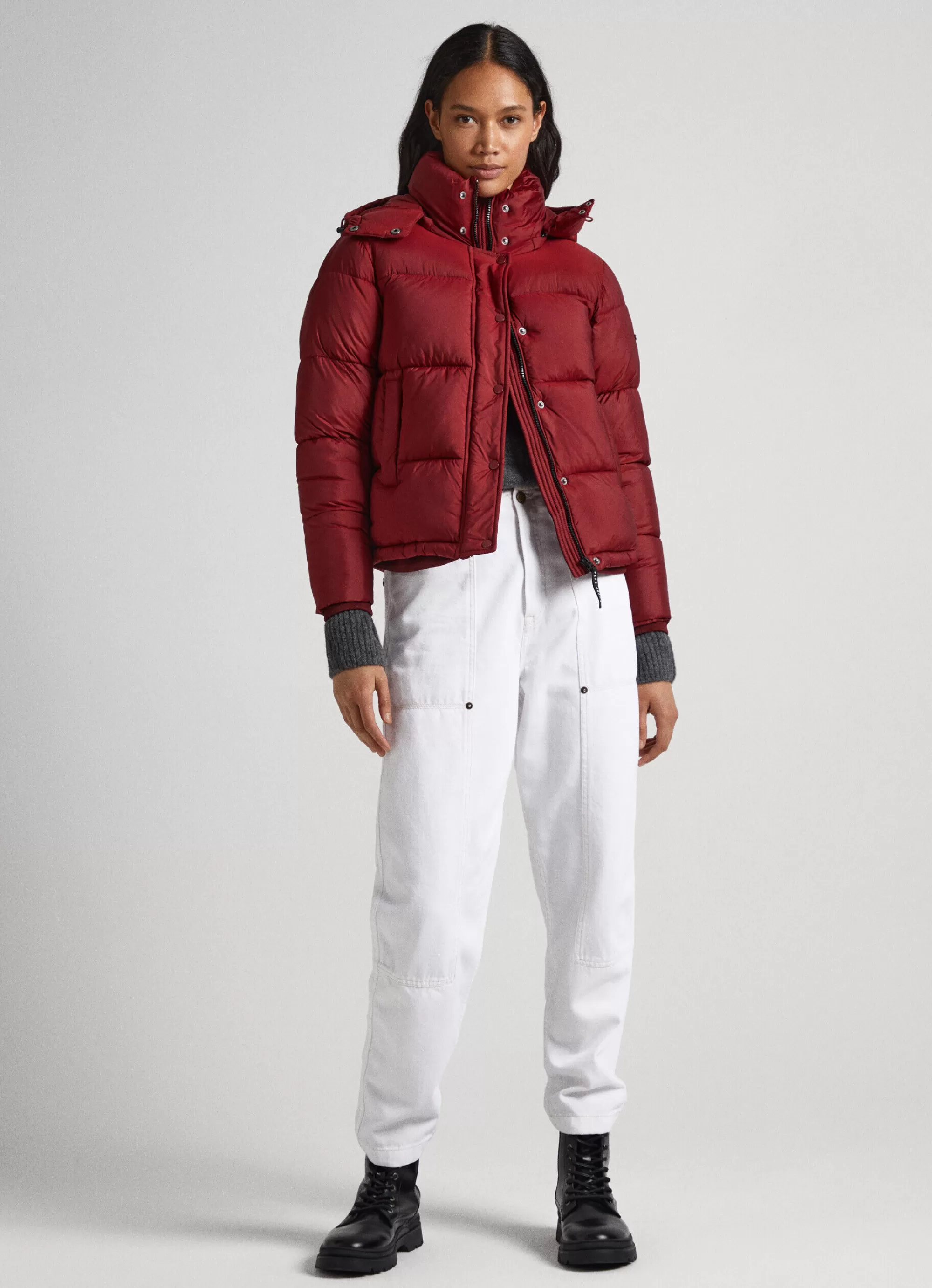 Mulher Pepe Jeans Casaco E Jaquetas>Casaco Acolchoado Com Capuz