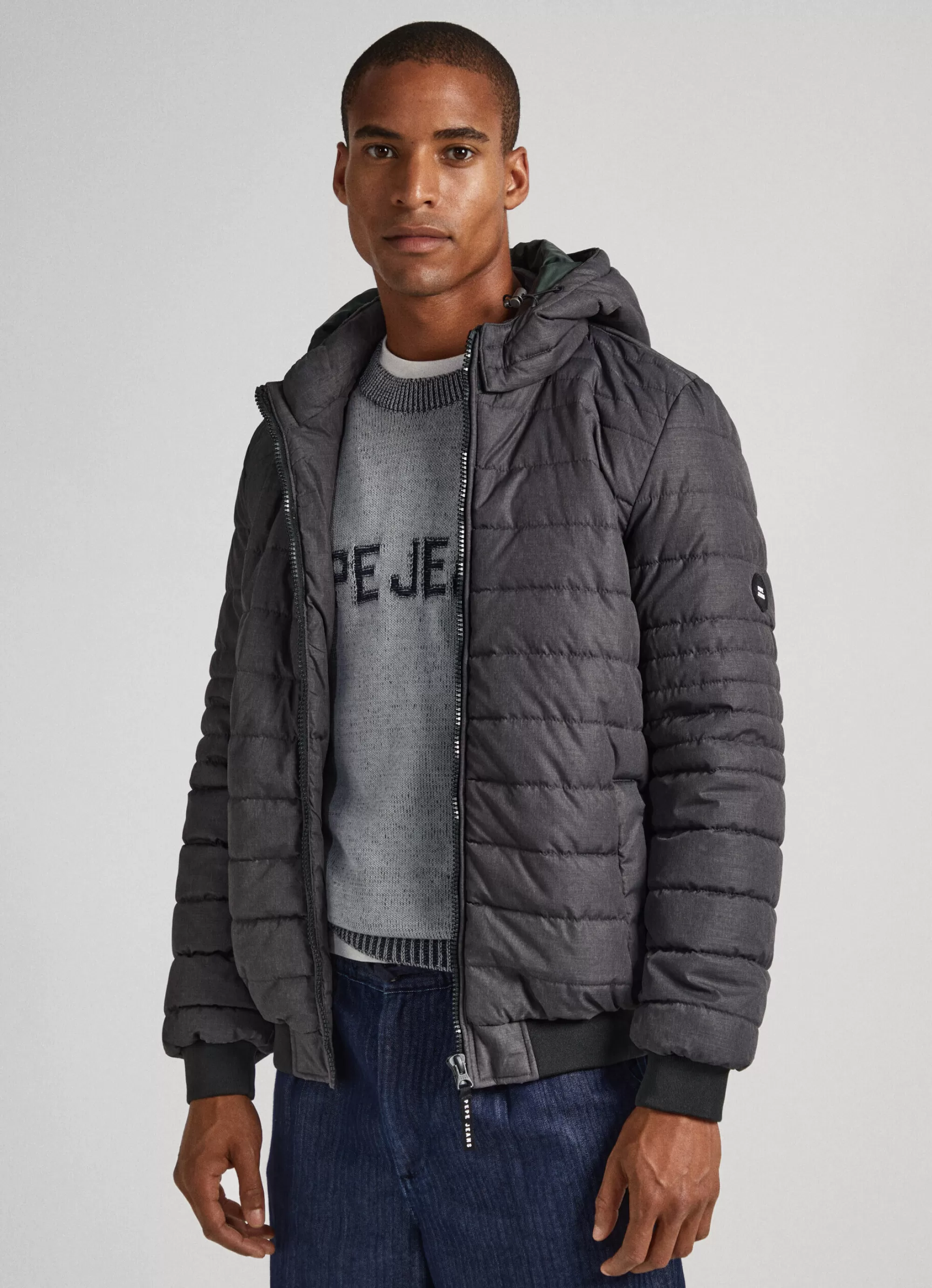 Homem Pepe Jeans Casaco E Jaquetas>Casaco Acolchoado Jaspeado