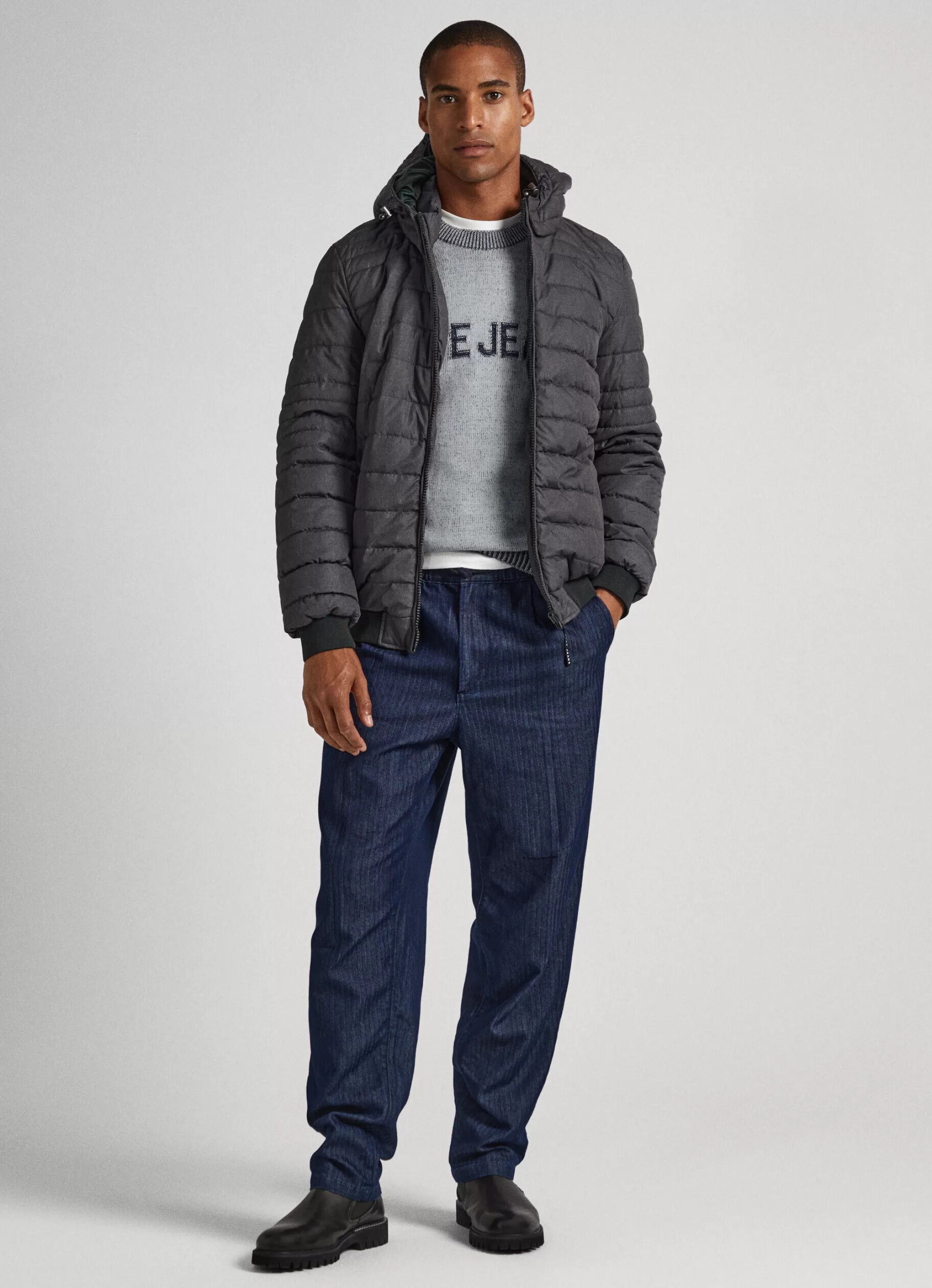 Homem Pepe Jeans Casaco E Jaquetas>Casaco Acolchoado Jaspeado