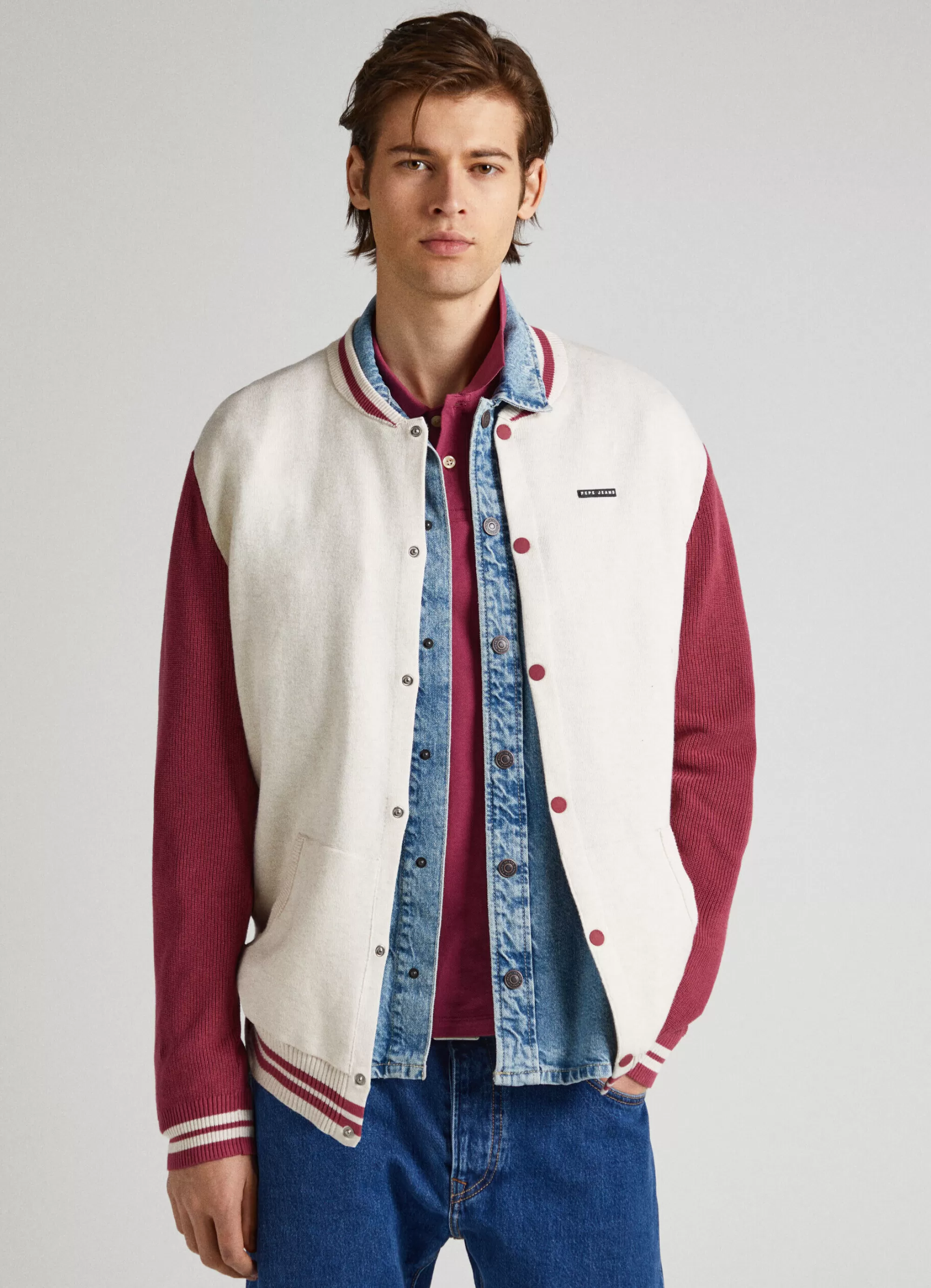 Homem Pepe Jeans Casaco E Jaquetas>Casaco Bomber Malha Lisa