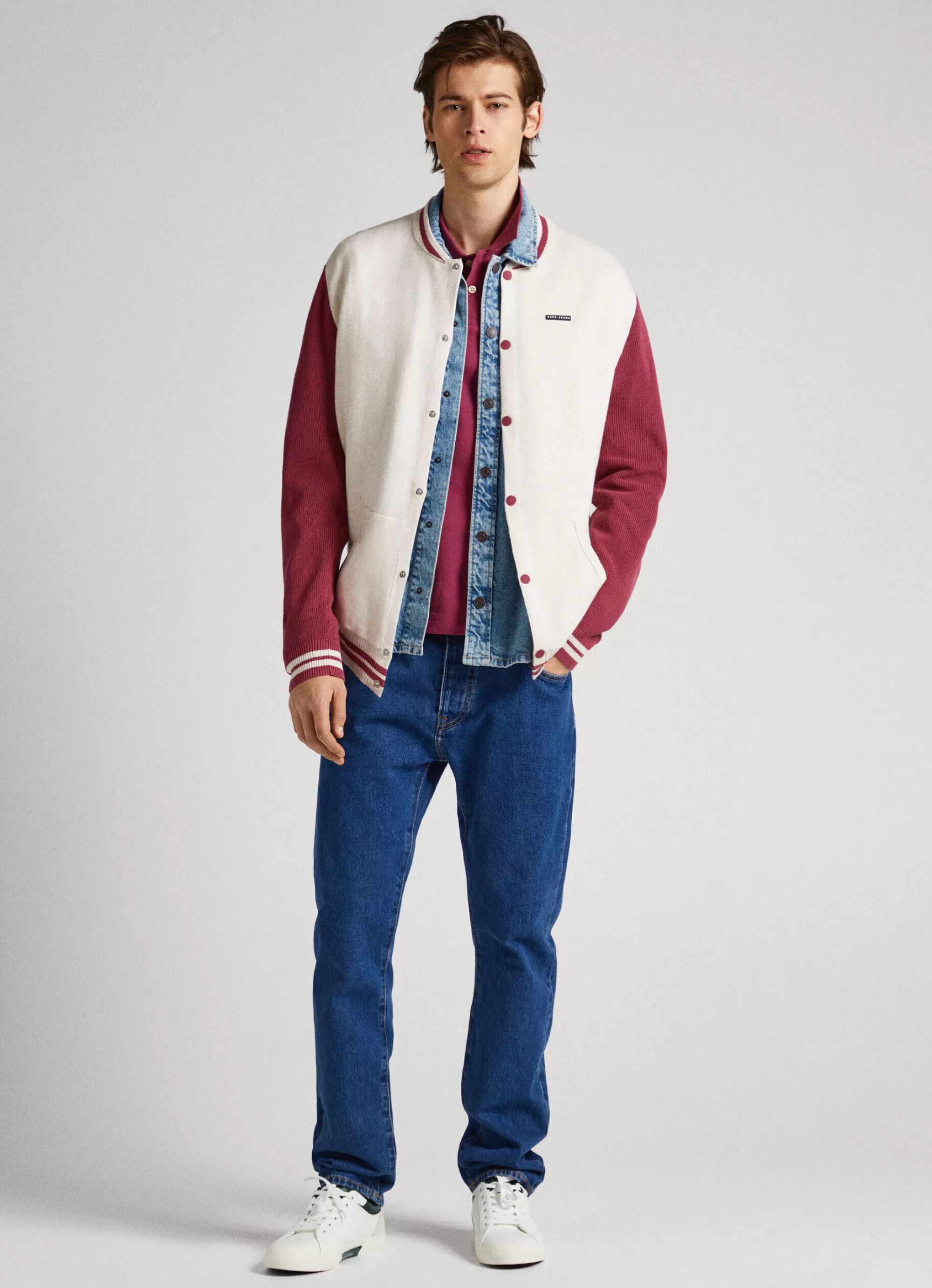 Homem Pepe Jeans Casaco E Jaquetas>Casaco Bomber Malha Lisa