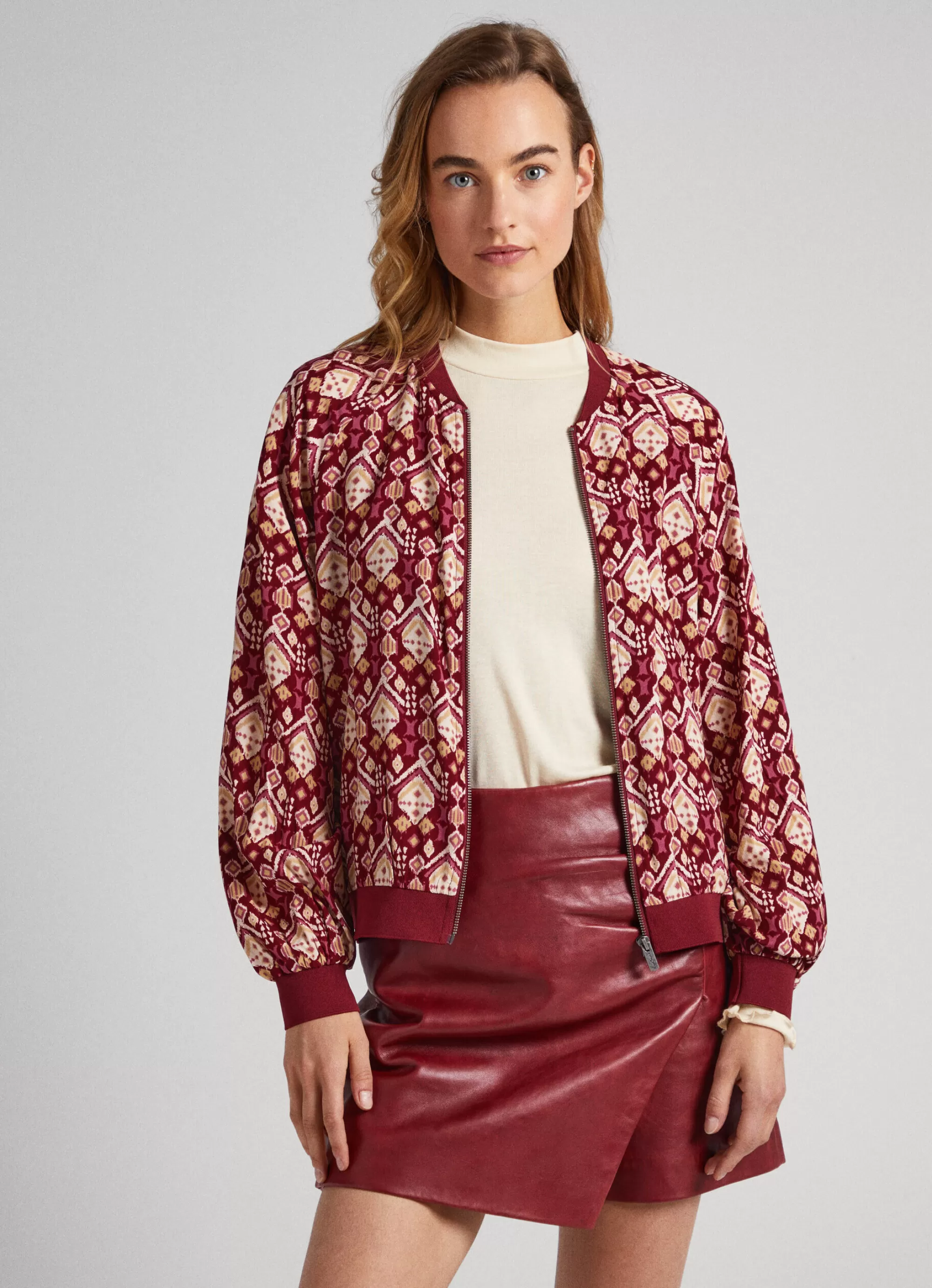 Mulher Pepe Jeans Casaco E Jaquetas>Casaco Bomber Ornamental