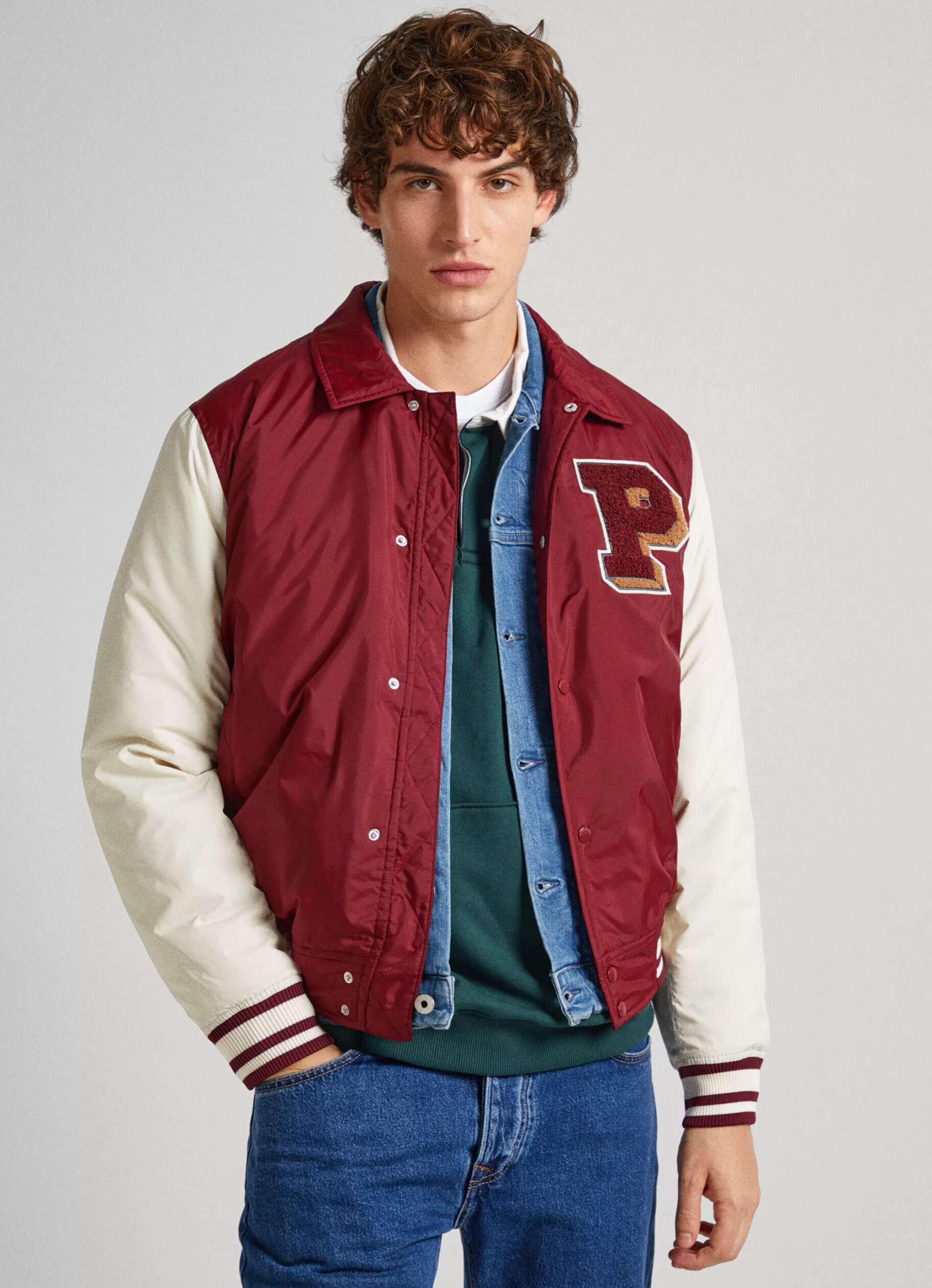 Homem Pepe Jeans Casaco E Jaquetas>Casaco Bomber Universitario