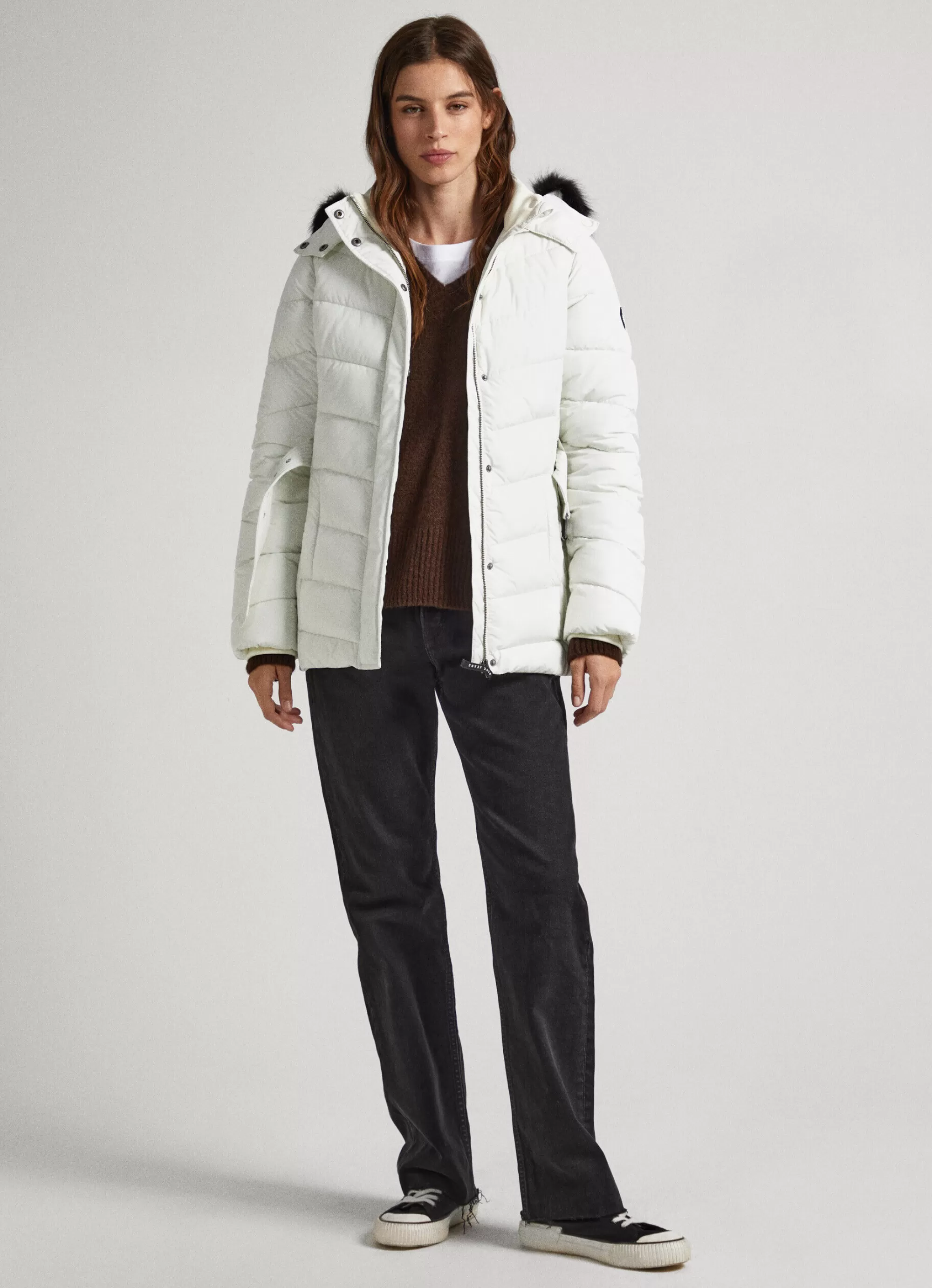 Mulher Pepe Jeans Casaco E Jaquetas>Casaco Comprido Acolchoado